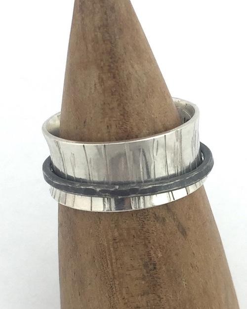 Spinner Ring with Birch texture - Image 2