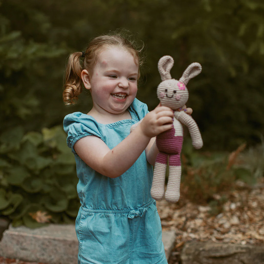 Springtime Easter Bunny in Suspenders - Crochet Plush - Image 6