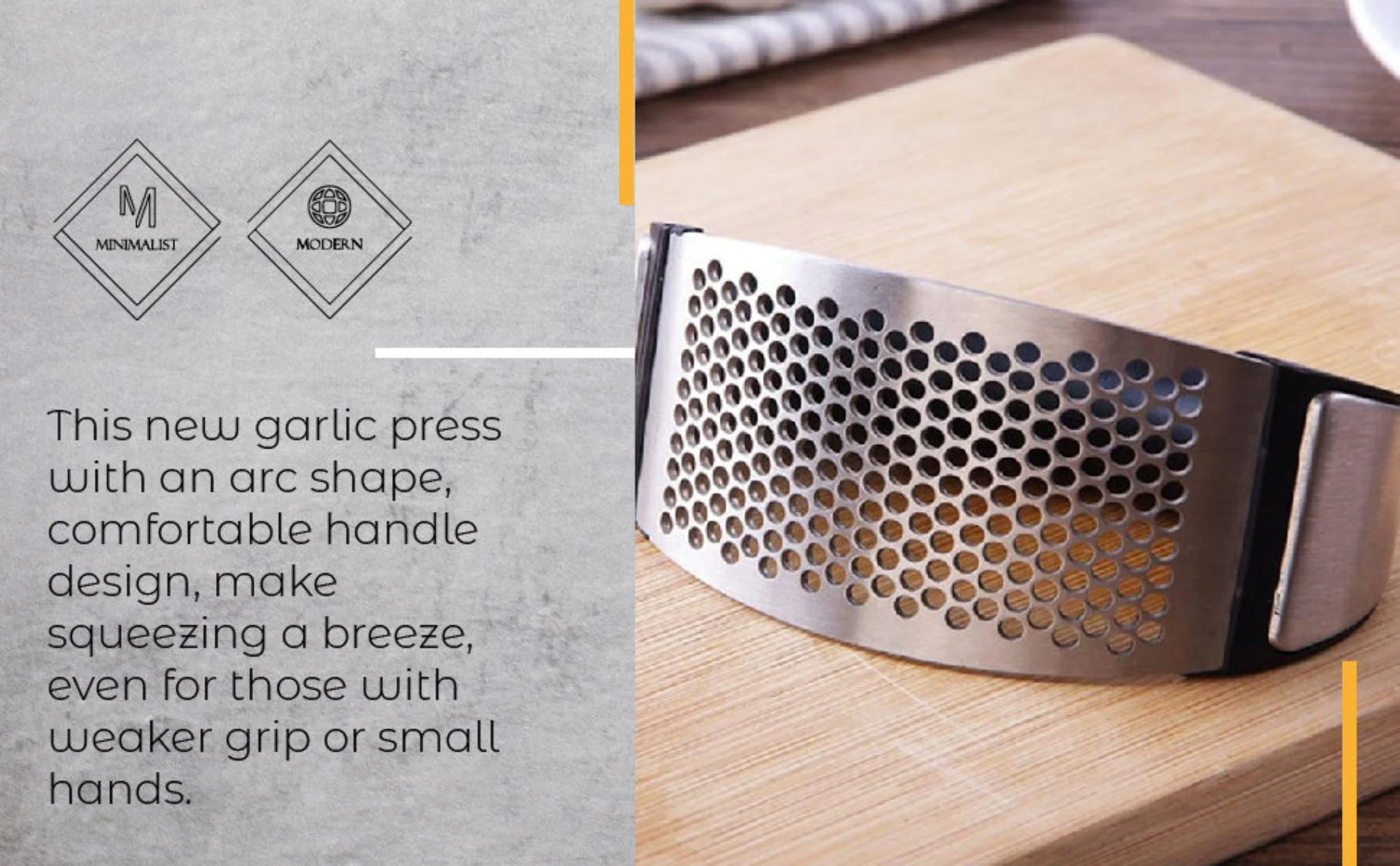 Stainless Steel Garlic Press - Image 7