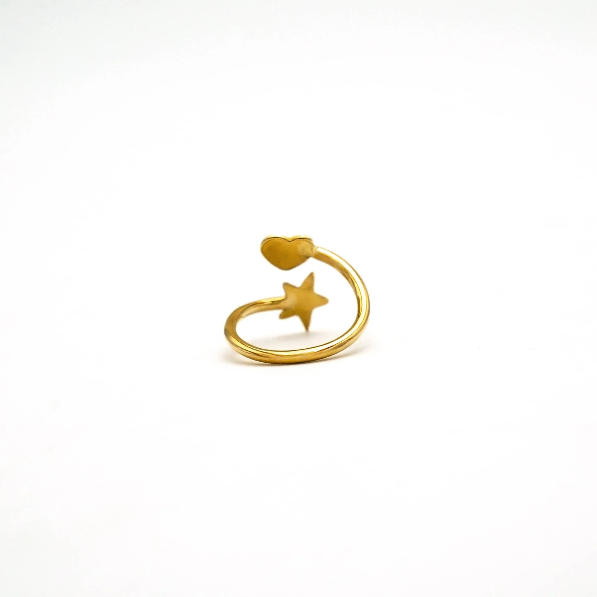 Star and Heart Wrap Ring | Mira - Image 2