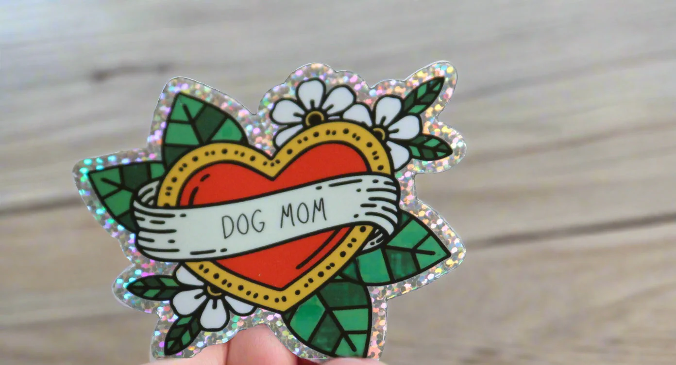 Sticker: Dog mom/holographic - Image 2