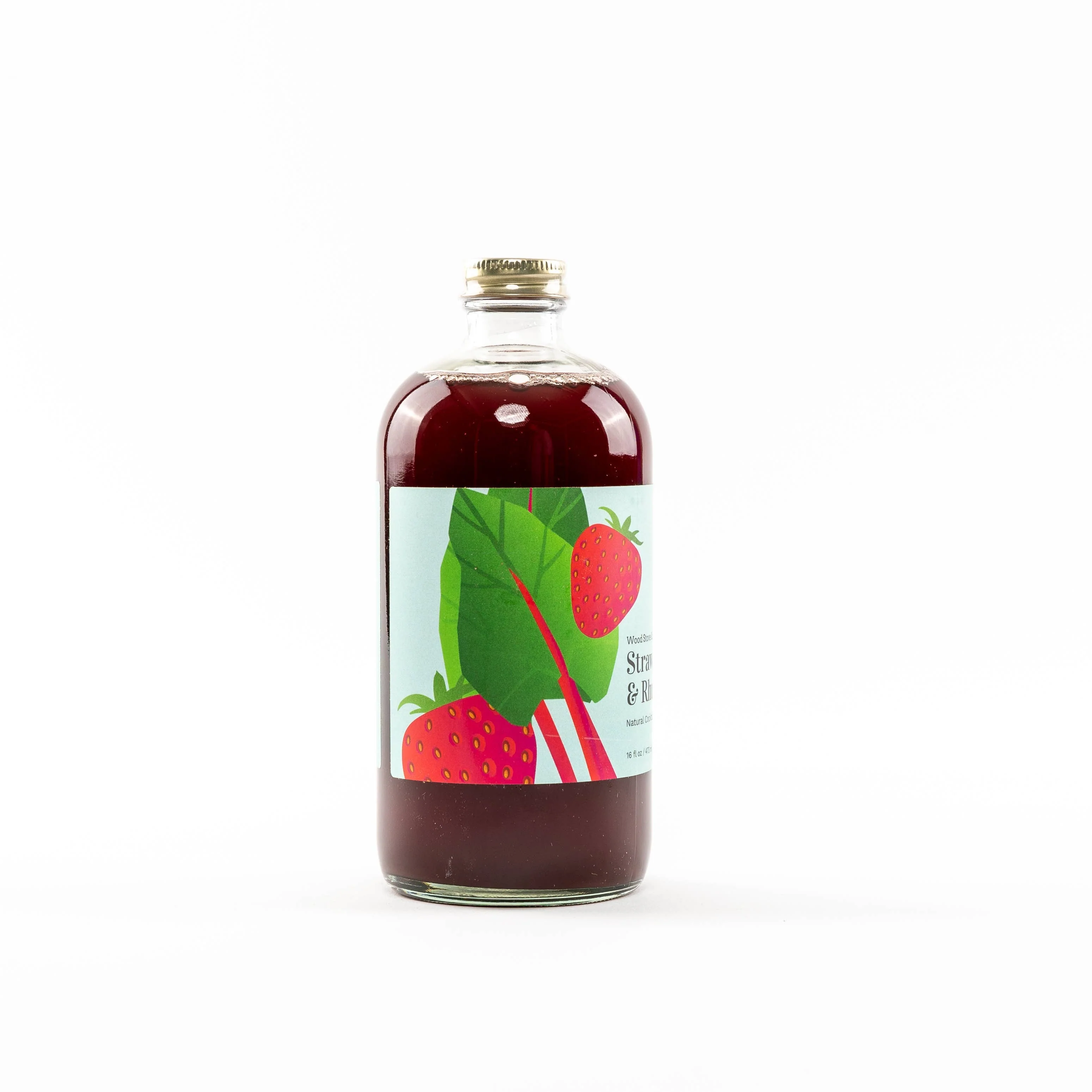 Strawberry-Rhubarb Cocktail & Mocktail Mixer, 16 fl oz - Image 4