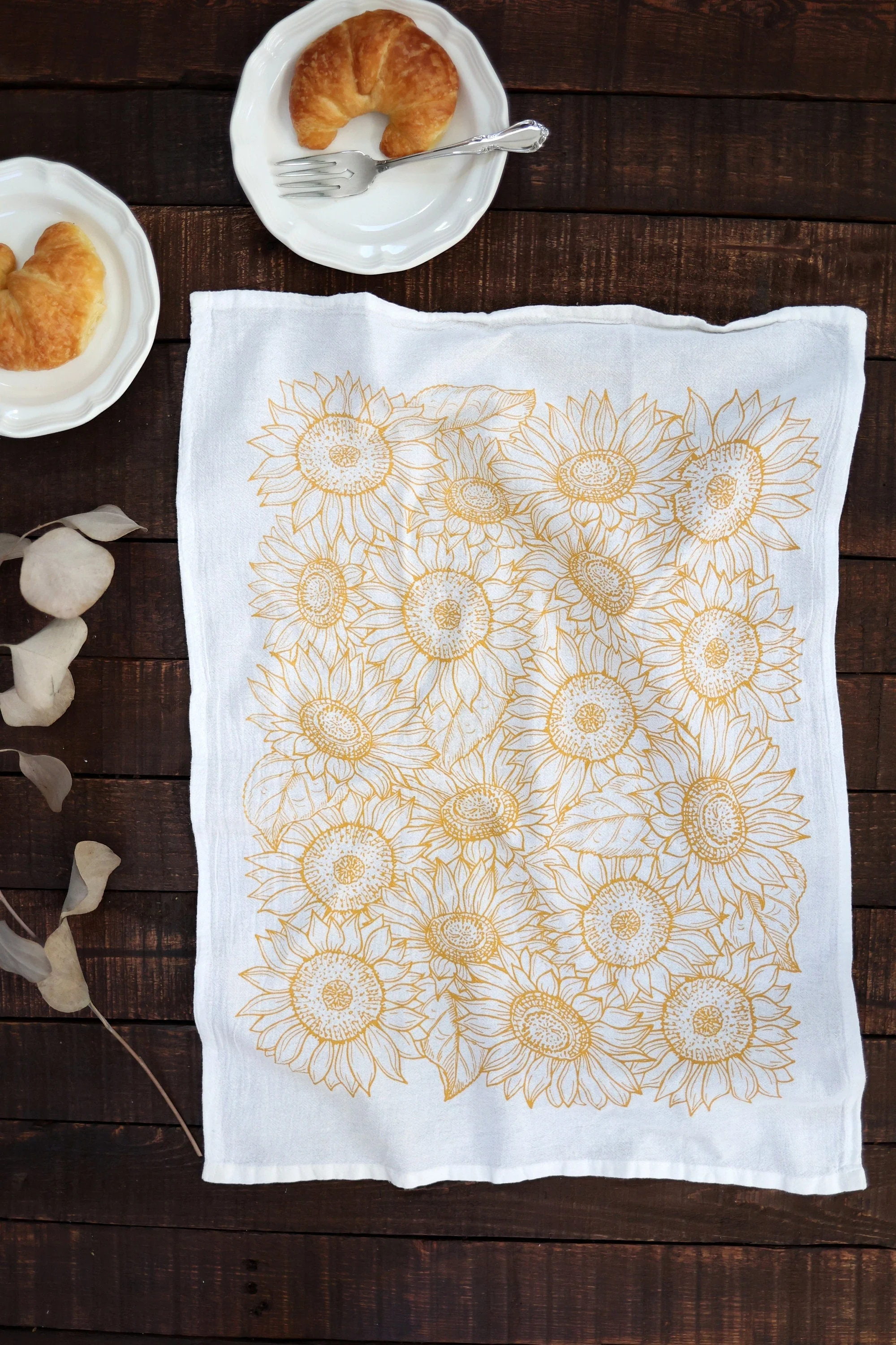 Sunflower Garden Tea Towel - Image 2