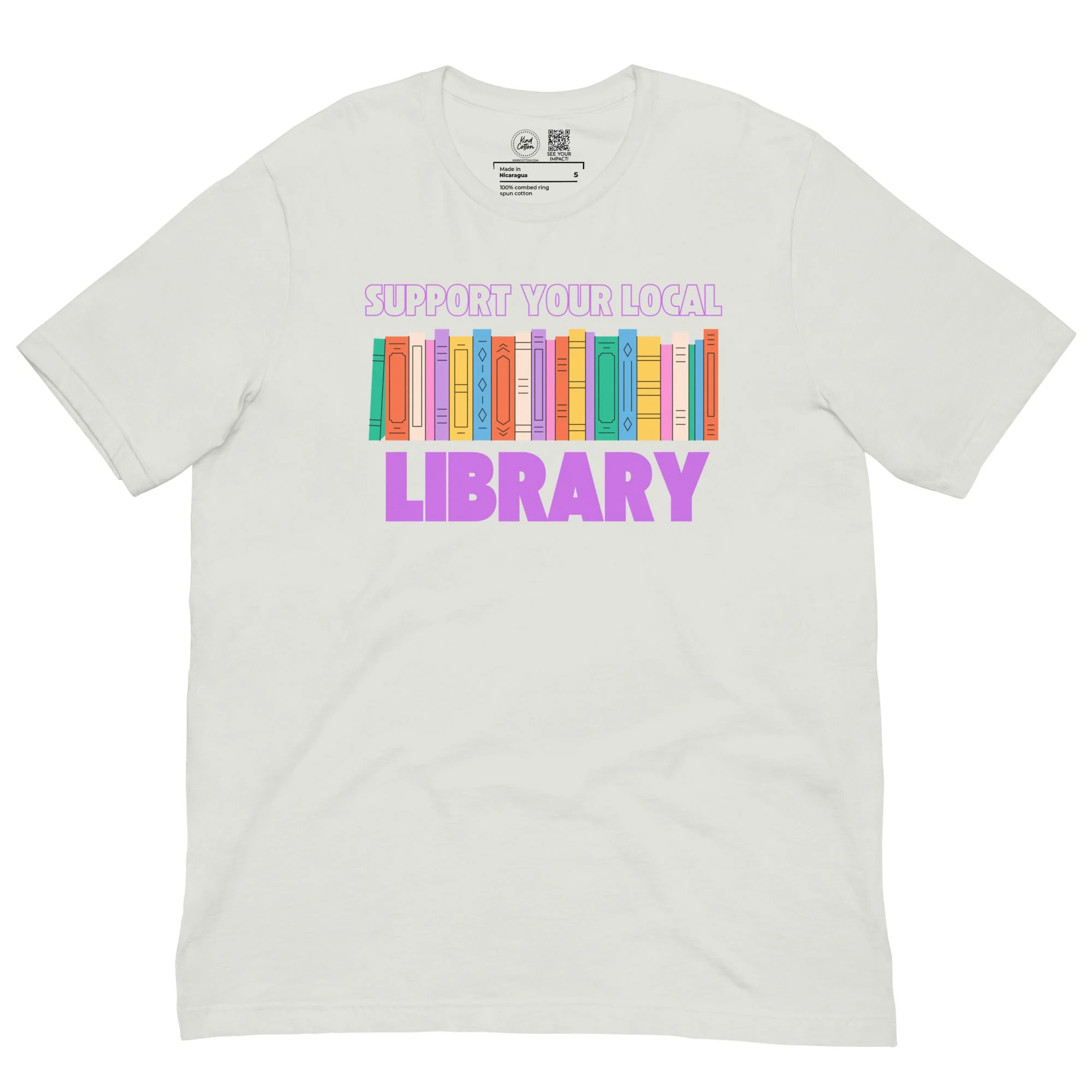 Support Your Local Library Classic Tee - Image 3