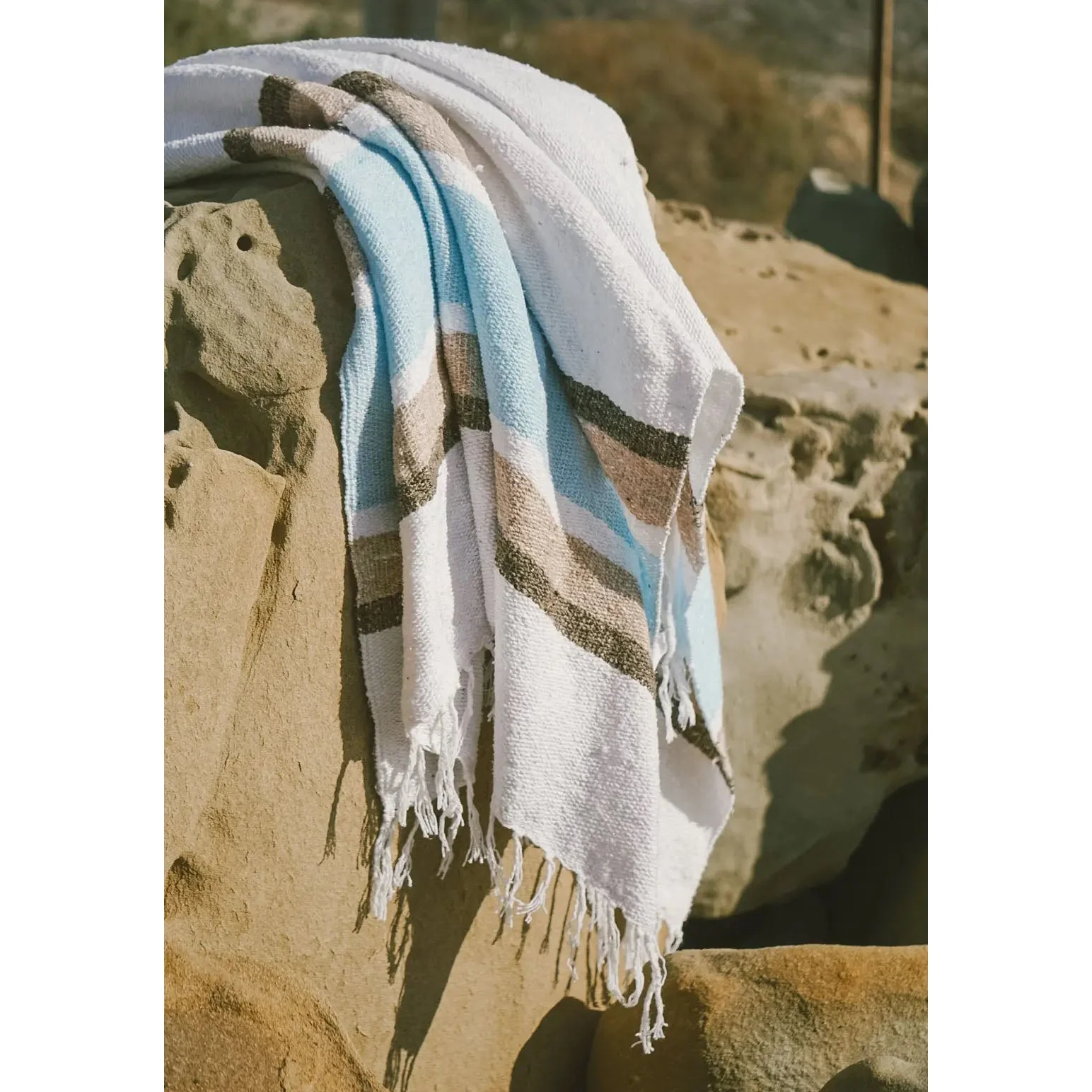 Sustainable Throw Blanket – Seaward | Recycled Fiber Coastal Throw for Home & Travel - Image 6