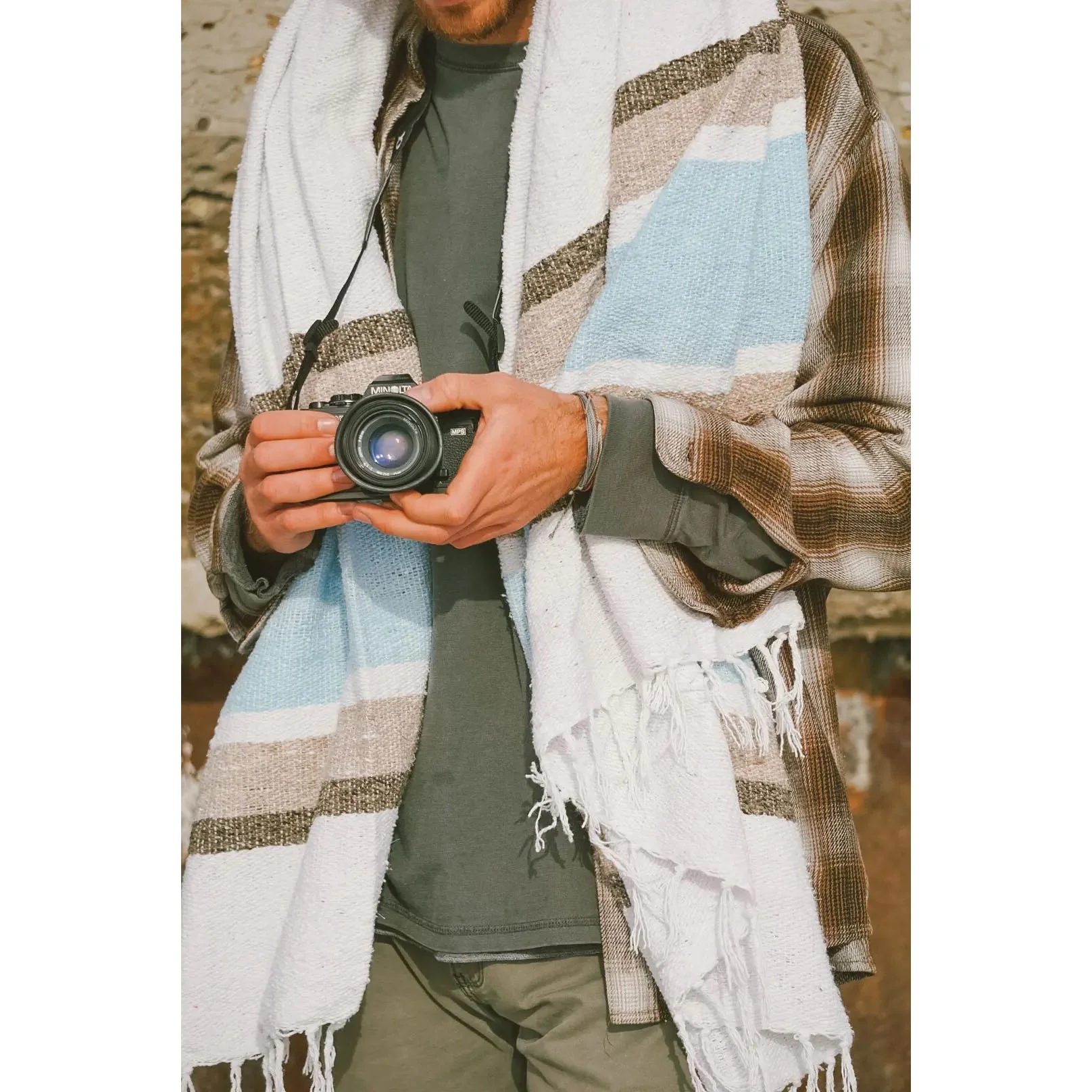 Sustainable Throw Blanket – Seaward | Recycled Fiber Coastal Throw for Home & Travel - Image 7