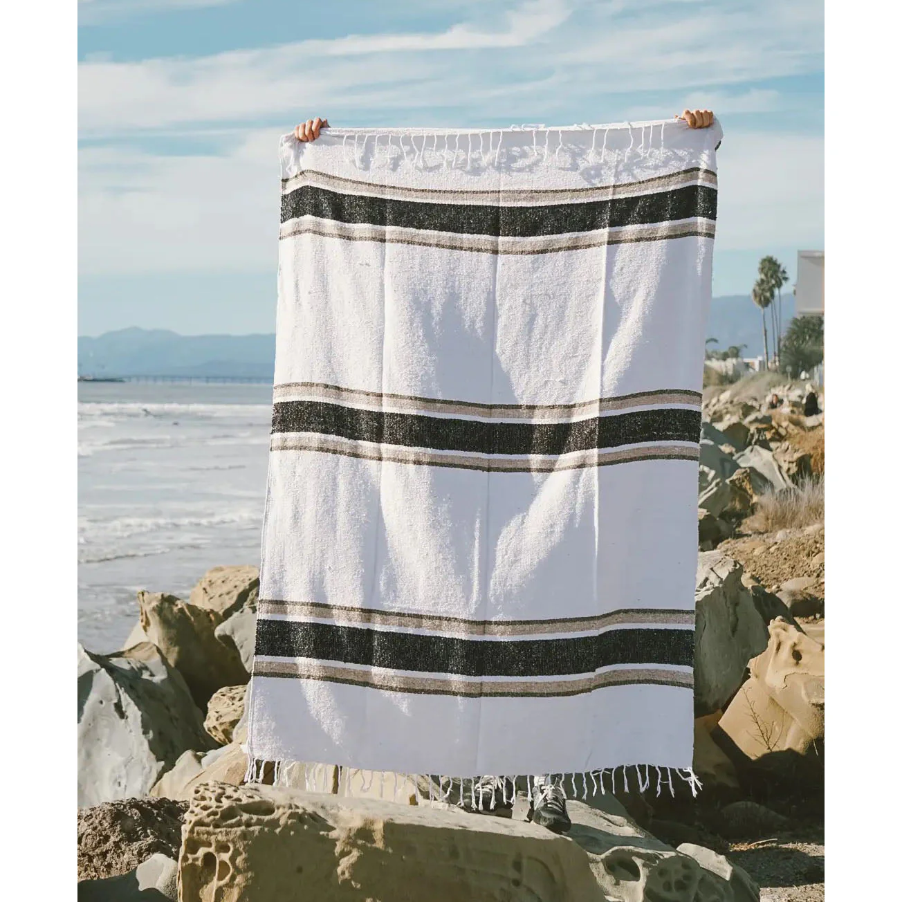 Sustainable Throw Blanket – Summerland | Recycled Fiber Cozy Blanket for Home & Travel - Image 2