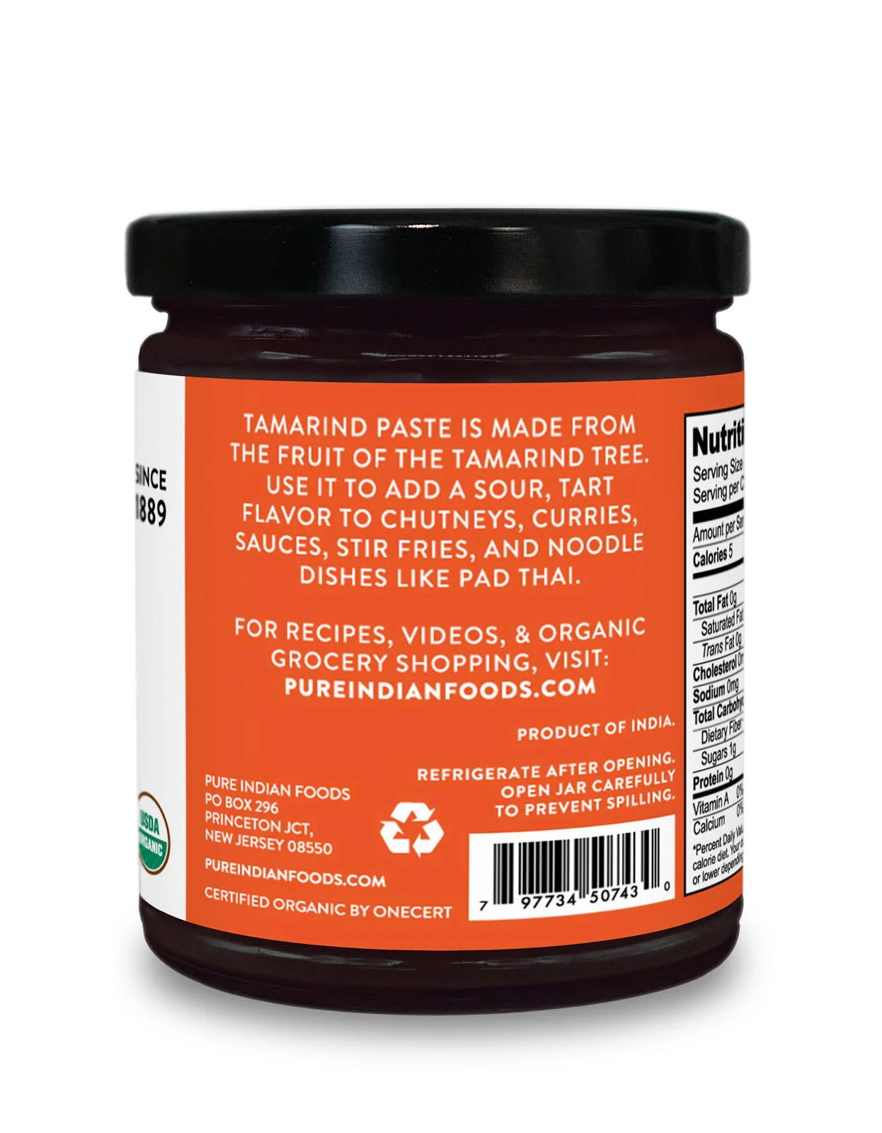 Tamarind Paste, Certified Organic - 11 oz - Image 4