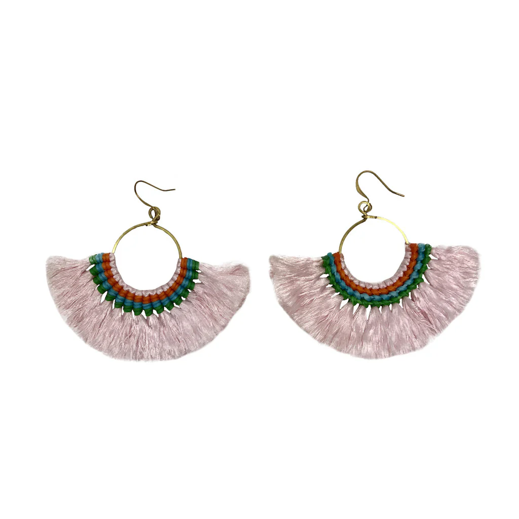 Tassel Fan Earrings - Image 3