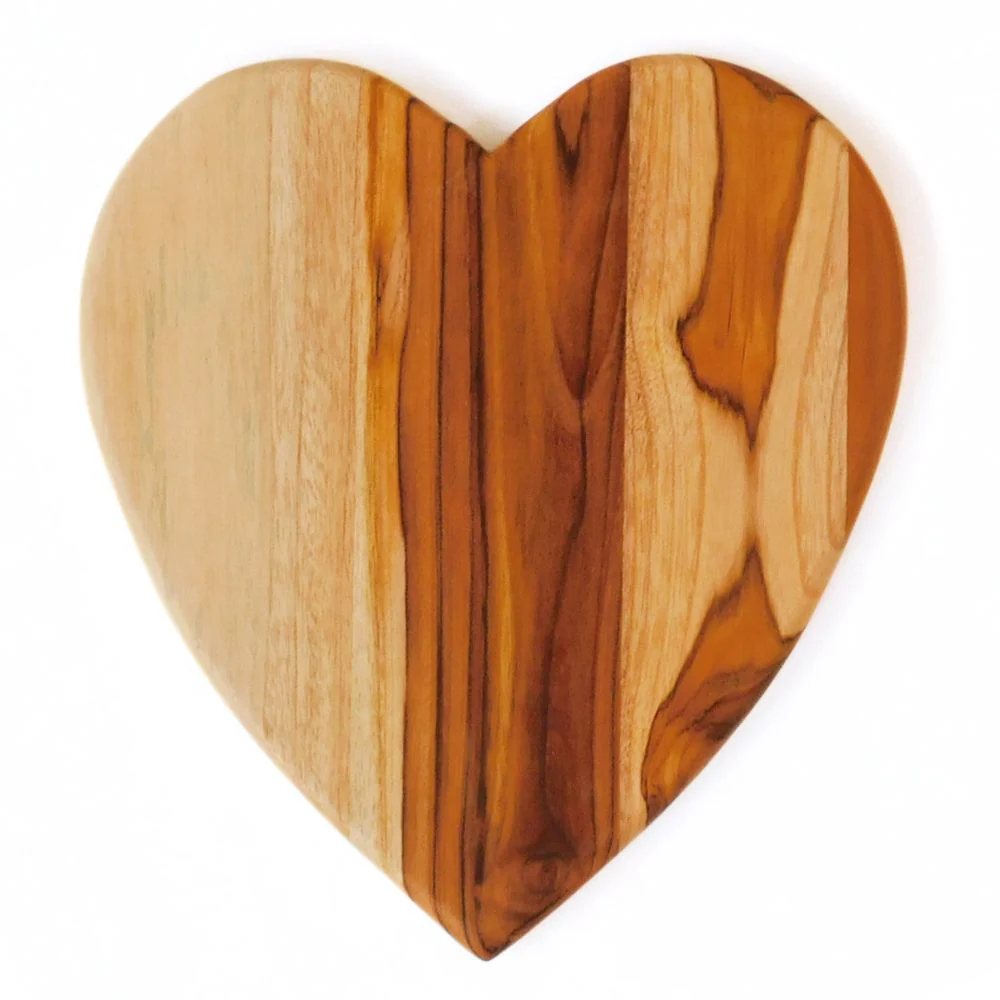 Teak Wood Heart Shaped Serving Board - Image 3