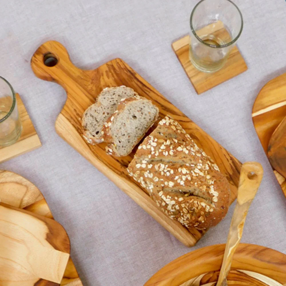 Teak Wood Rectangular Cheese Board - Image 2