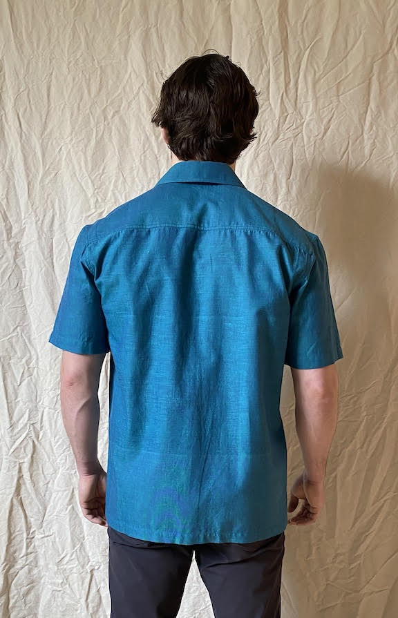 Teal Handloom Shirt - Image 2