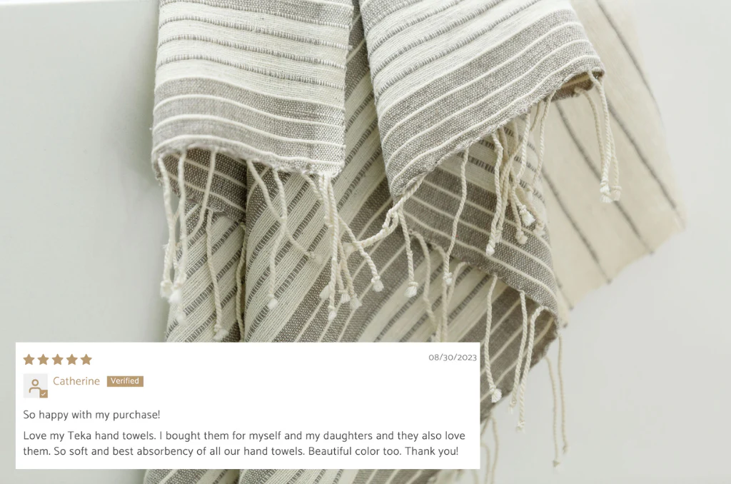 Teka Handwoven Ethiopian Cotton Hand Towel - Image 3