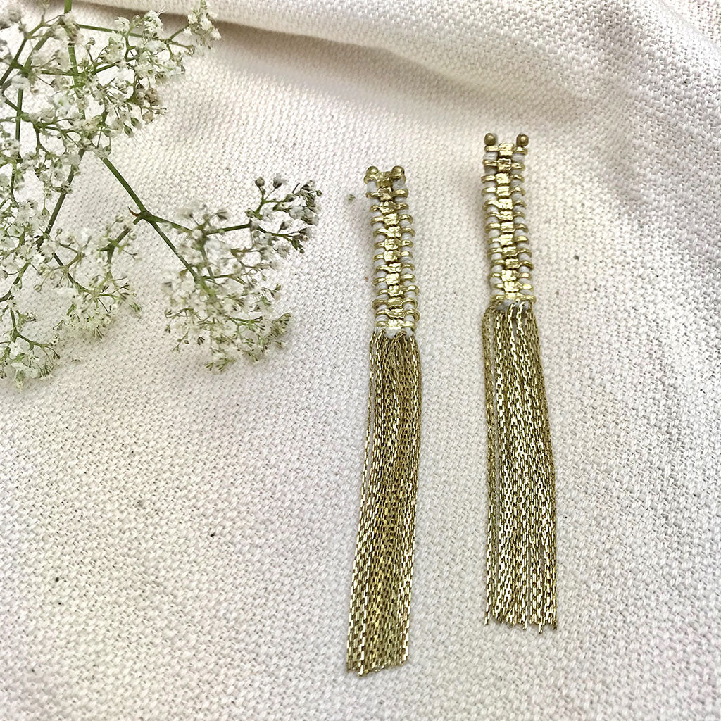 Temple Tassel Earrings - Image 6