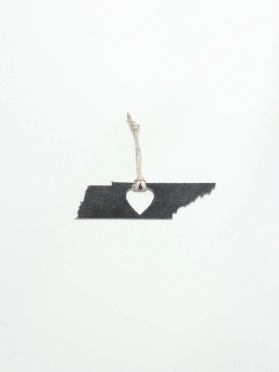 Tennessee Heart Christmas Ornament - Image 2