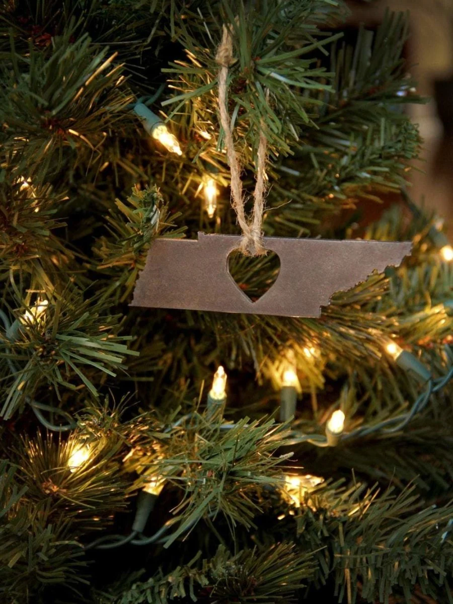 Tennessee Heart Christmas Ornament - Image 5