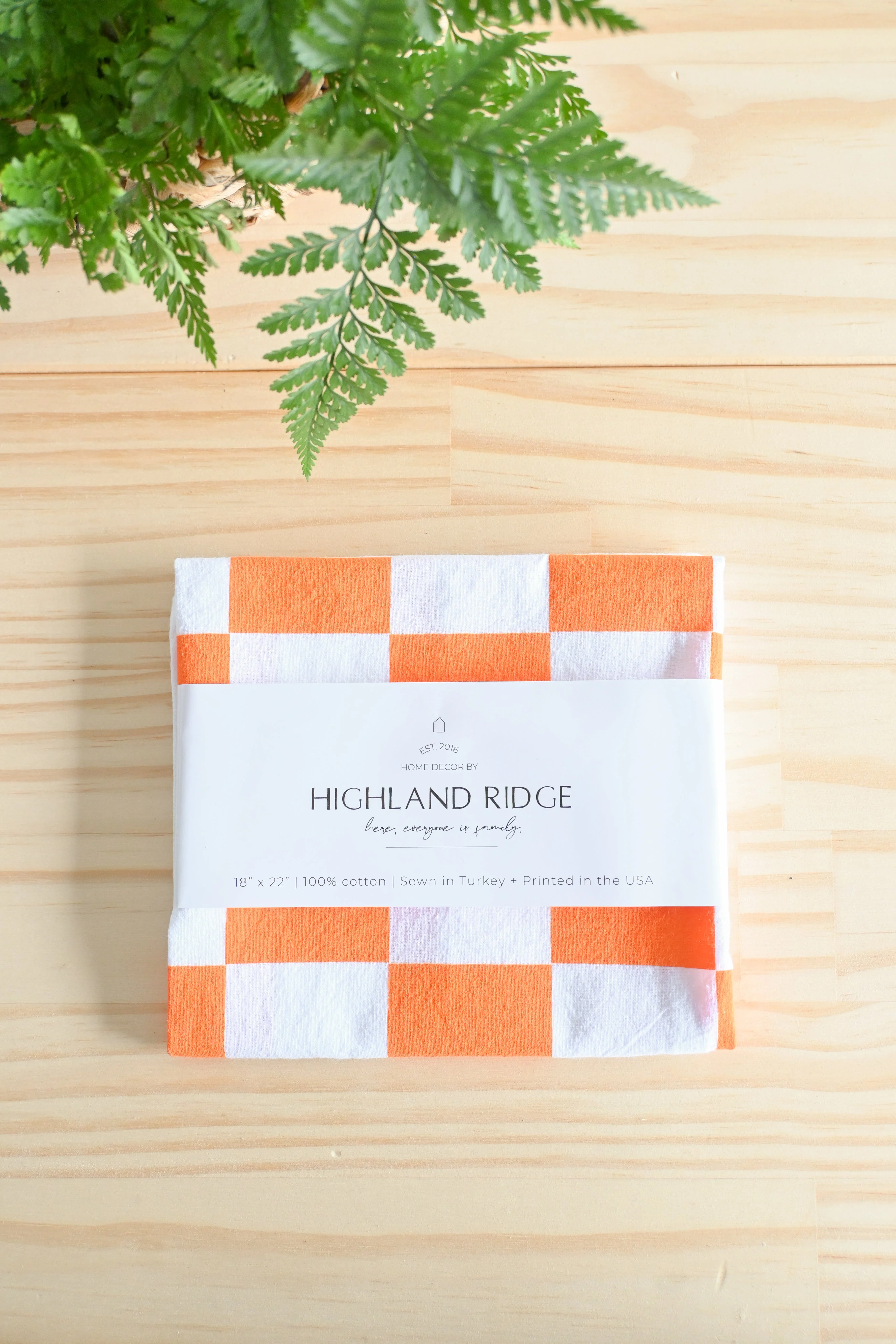 Tennessee Orange Checker Tea Towel - Image 3