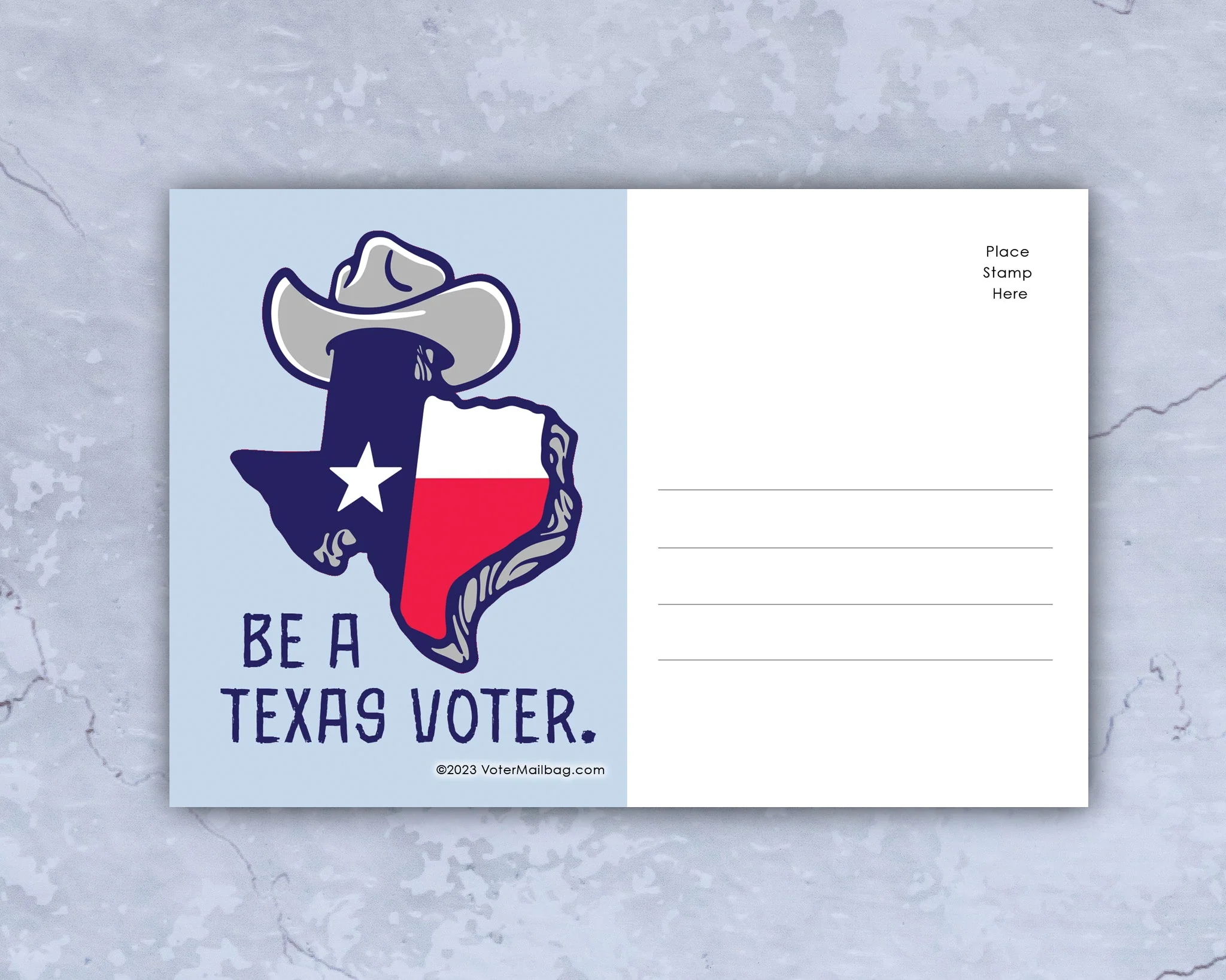 Texas Voter Postcards - Blank 4x6 Voter Postcards - Image 2