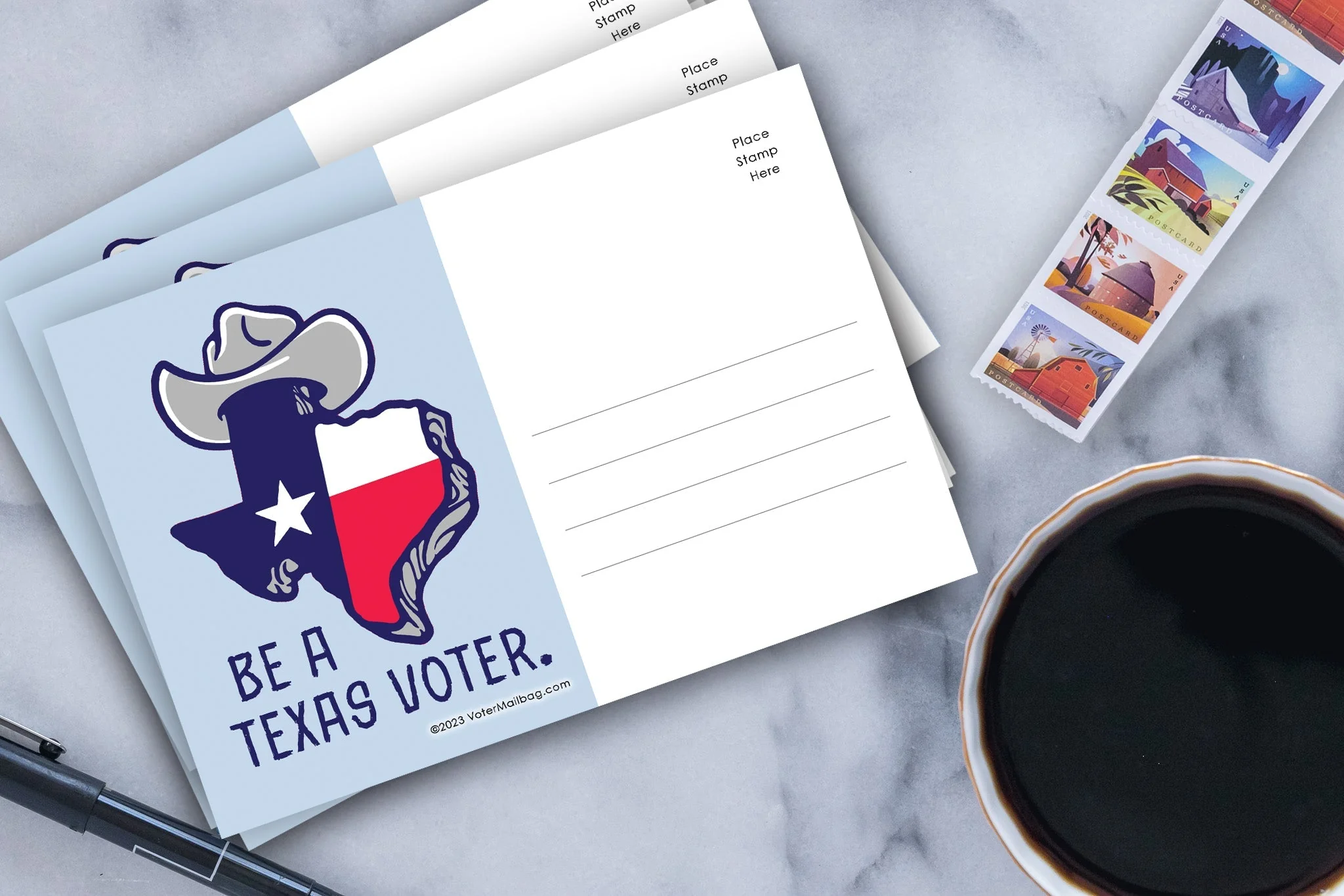 Texas Voter Postcards - Blank 4x6 Voter Postcards - Image 5