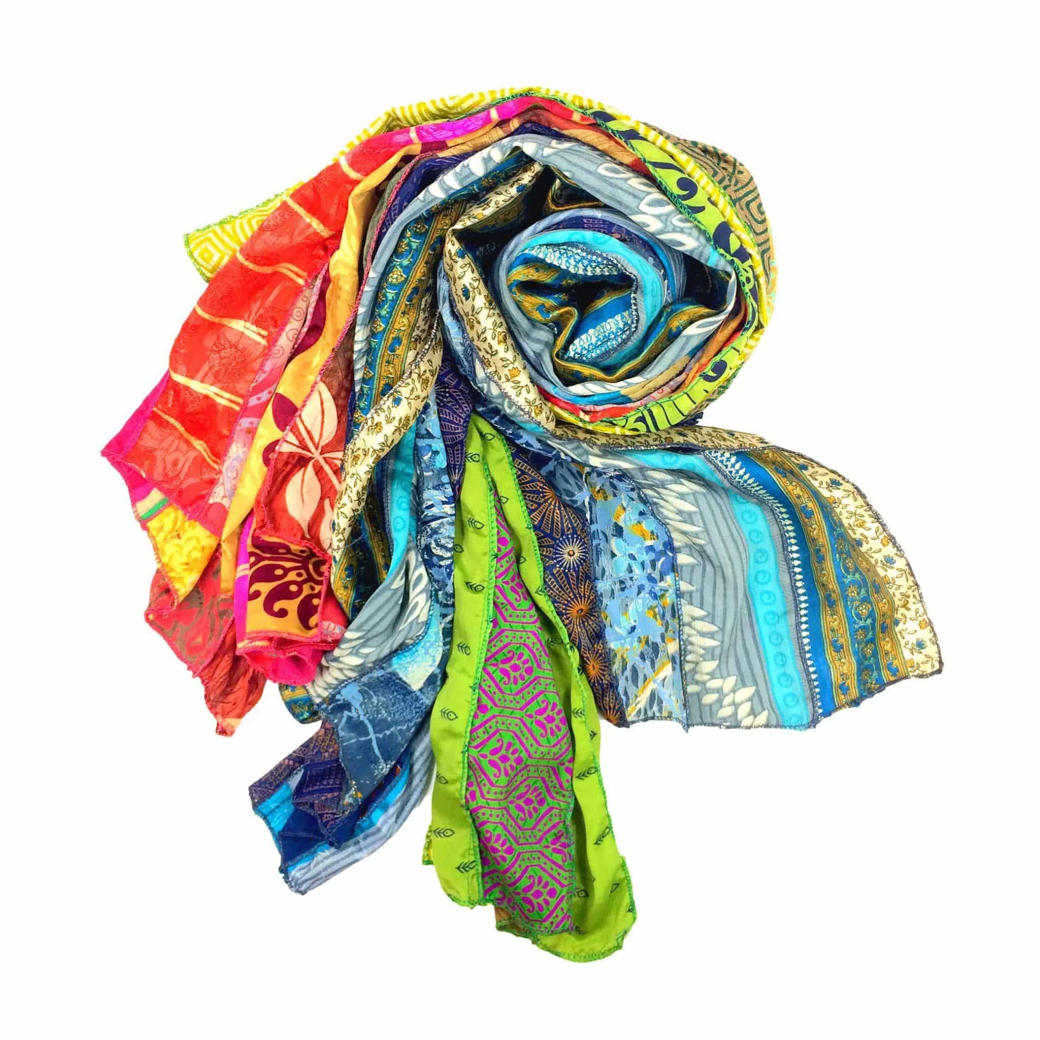 The Original Medley Scarf. ♻️ Made from Sari Magic - Image 19