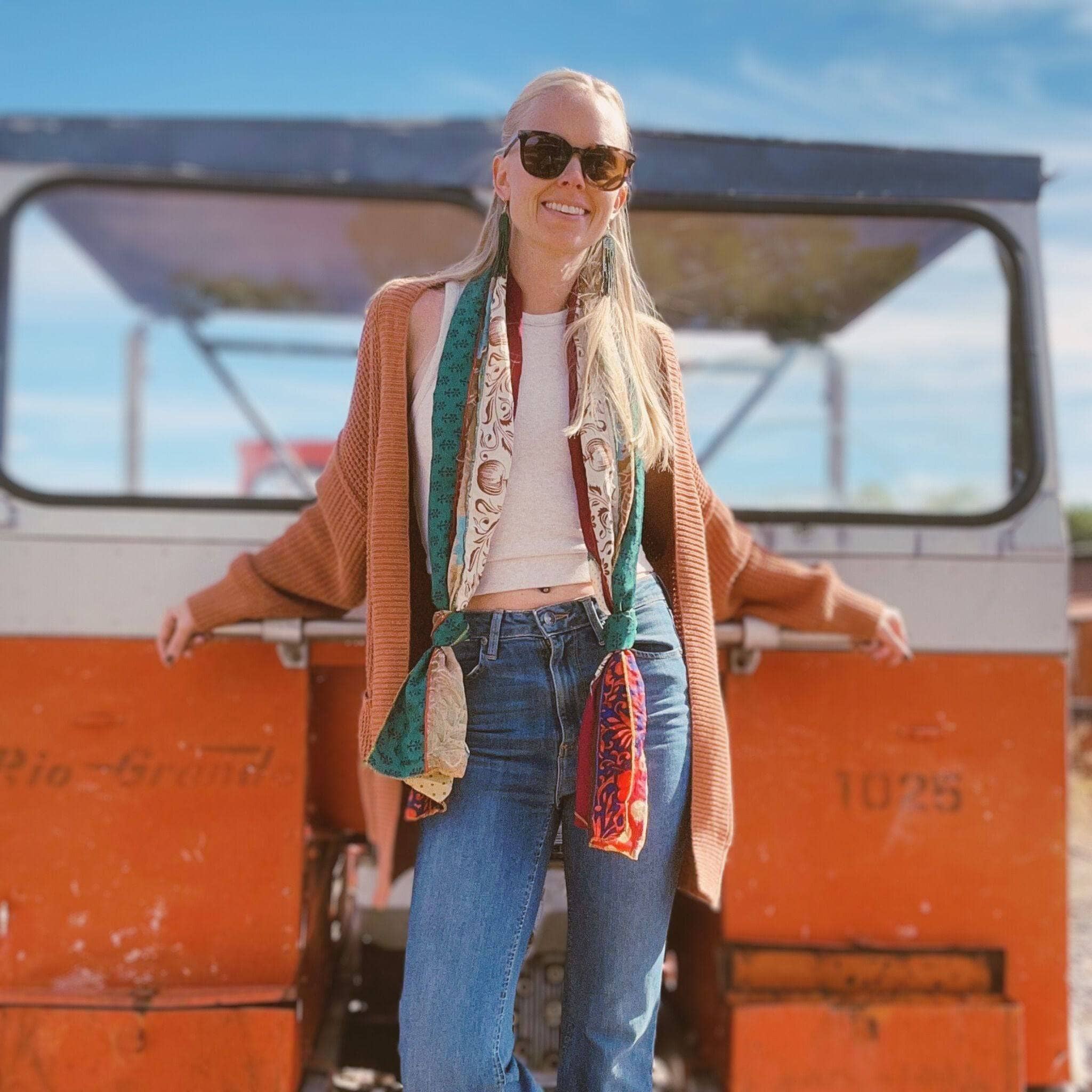 The Original Medley Scarf. ♻️ Made from Sari Magic - Image 20