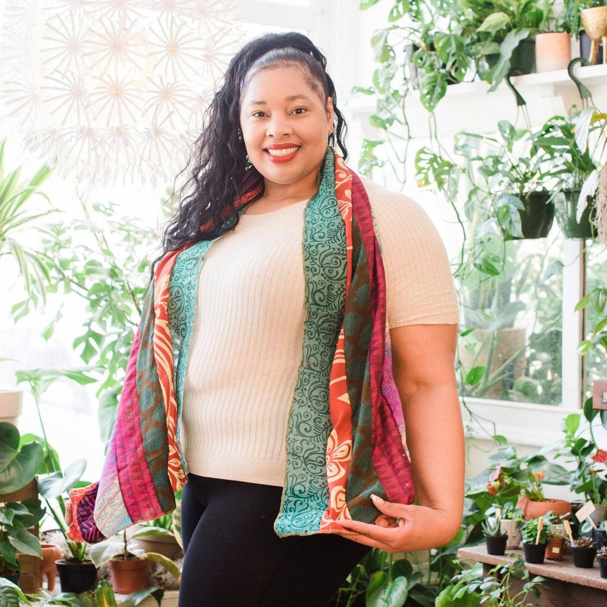 The Original Medley Scarf. ♻️ Made from Sari Magic - Image 23