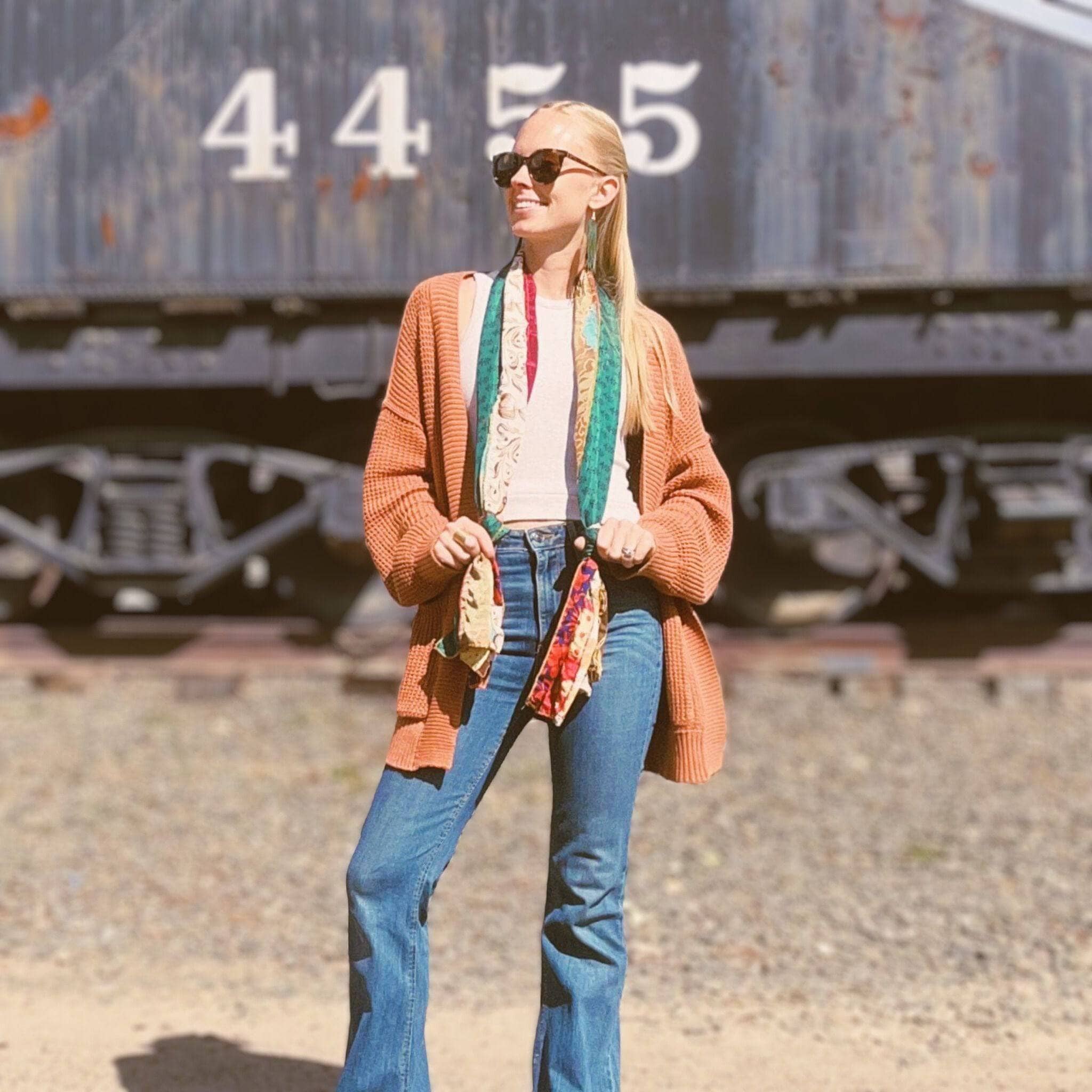 The Original Medley Scarf. ♻️ Made from Sari Magic - Image 3