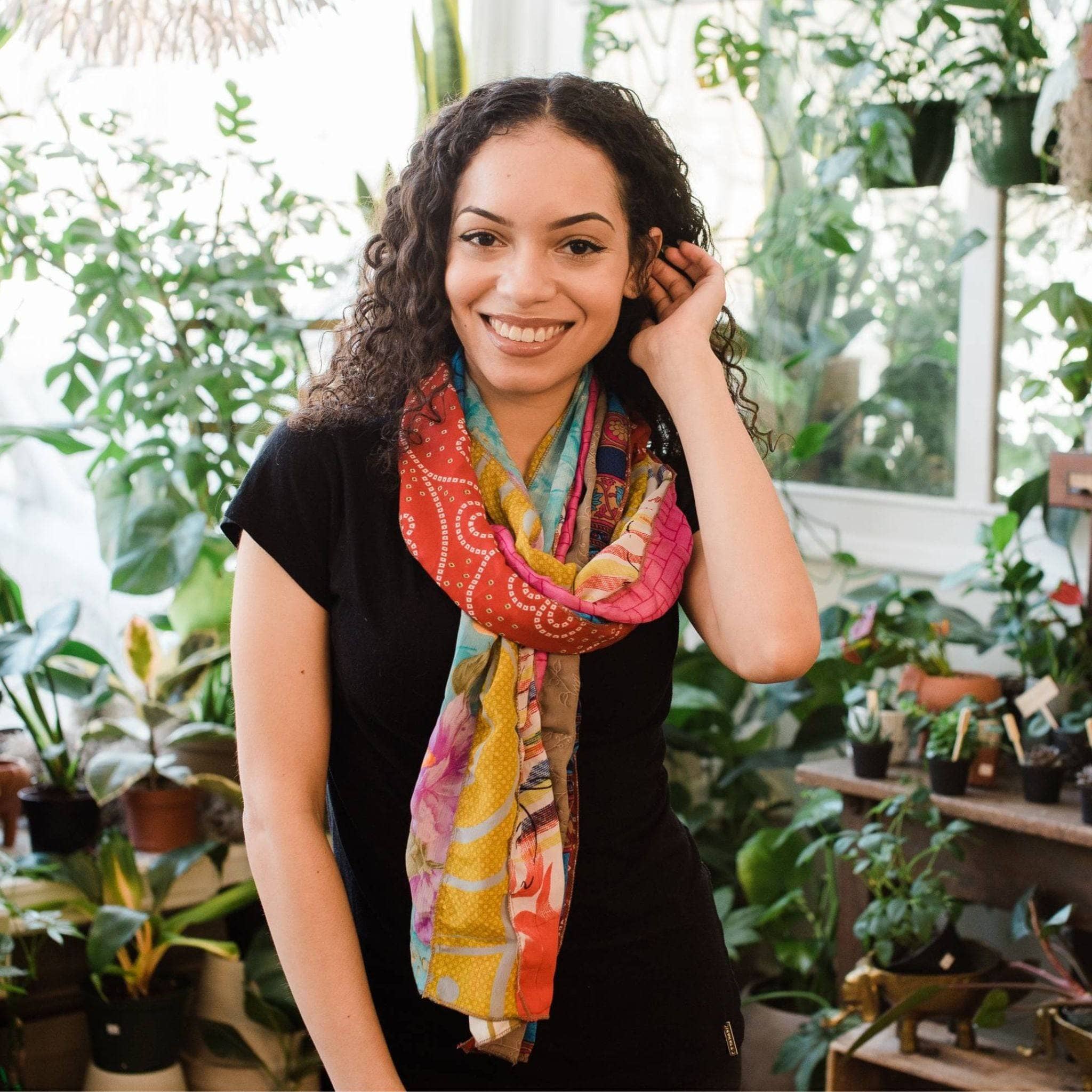 The Original Medley Scarf. ♻️ Made from Sari Magic - Image 8