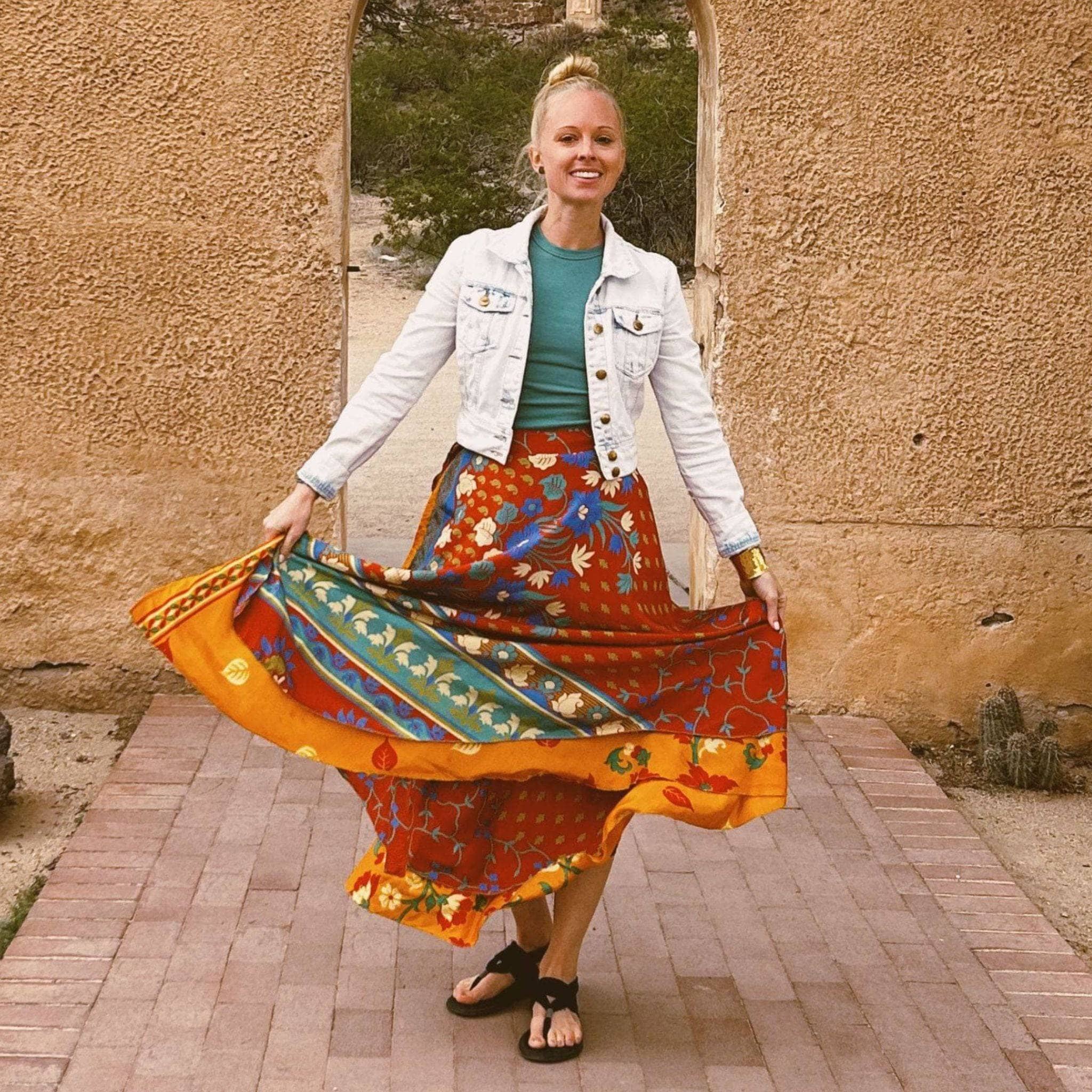 The Original Sari Wrap Skirt - Image 10