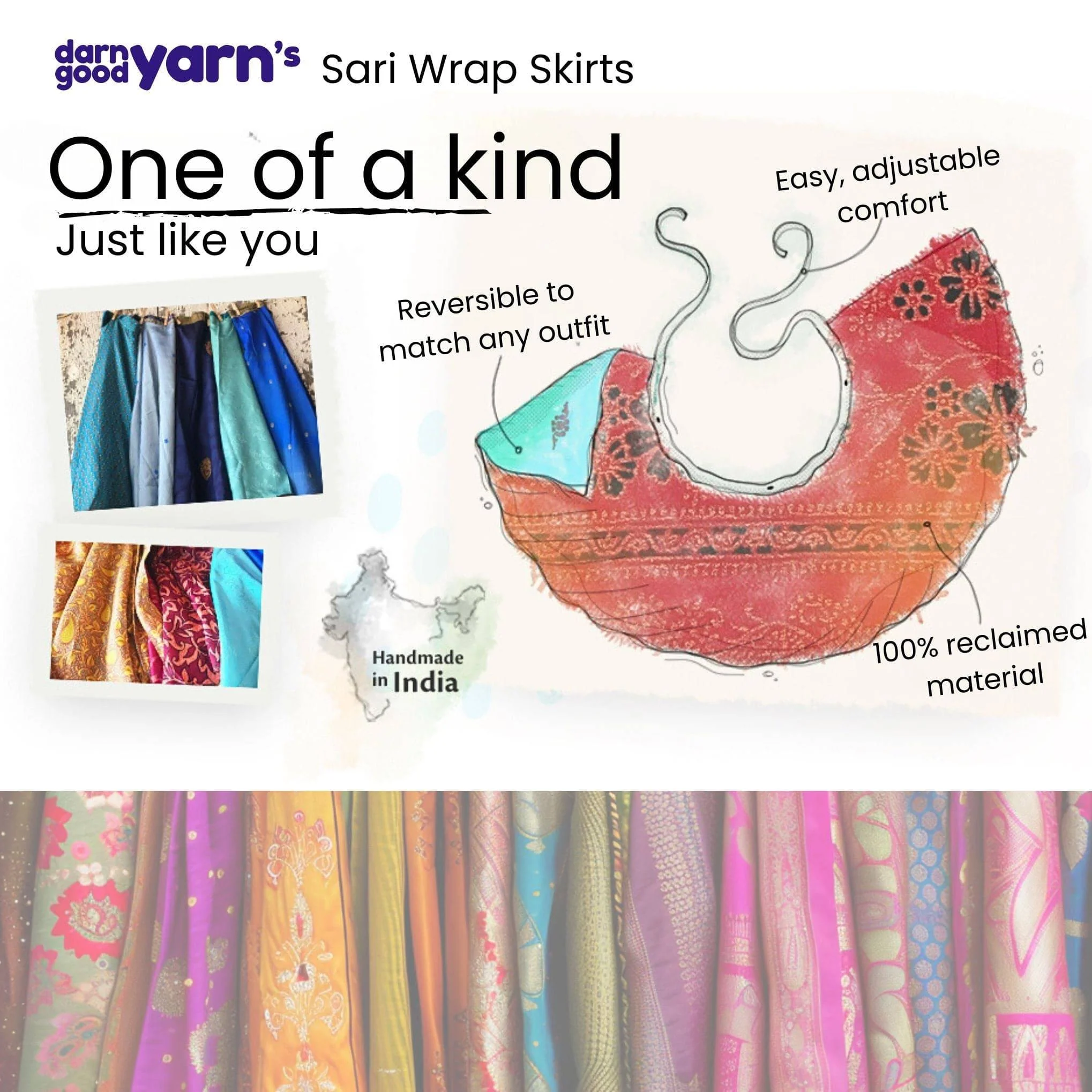 The Original Sari Wrap Skirt - Image 15