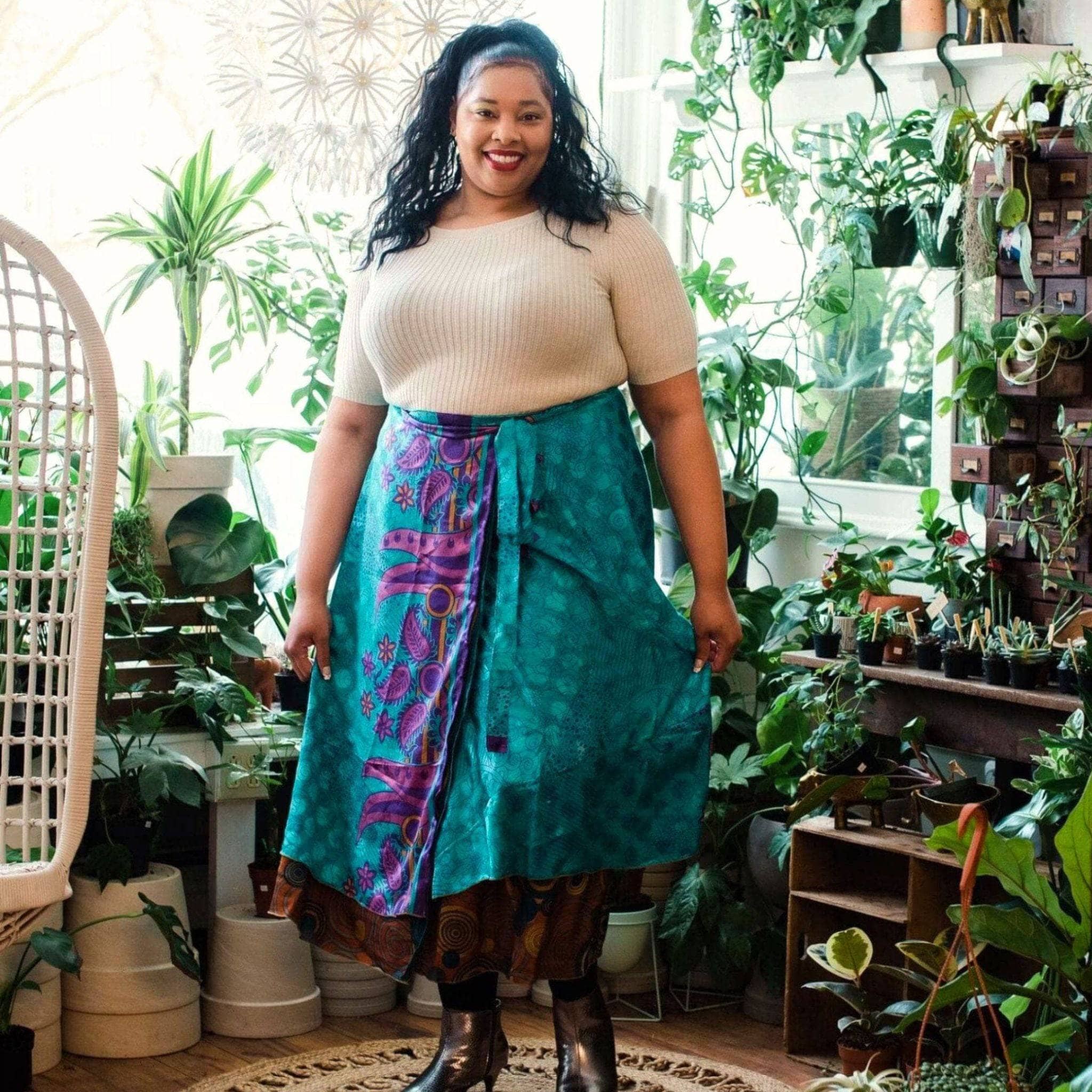 The Original Sari Wrap Skirt - Image 17