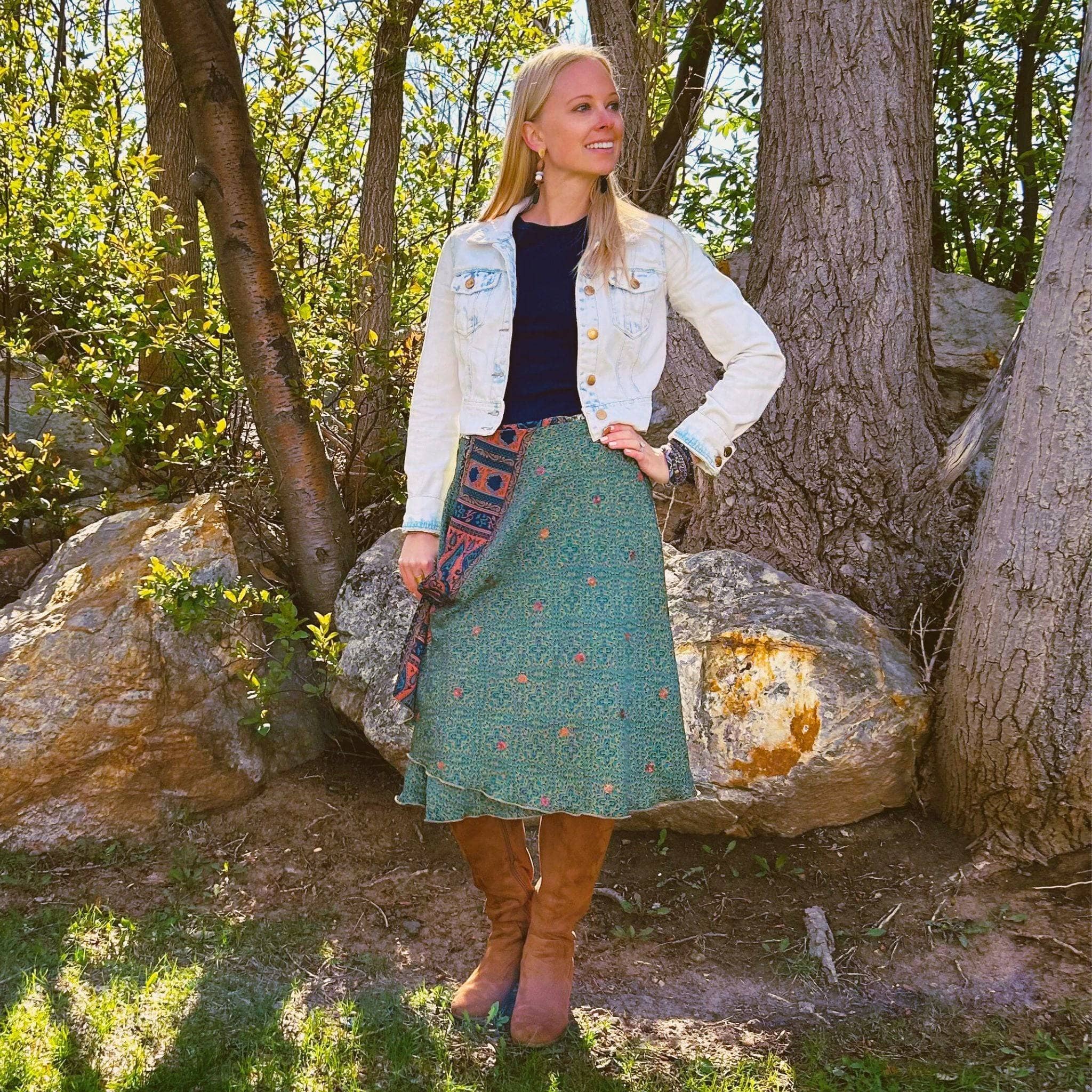 The Original Sari Wrap Skirt - Image 20