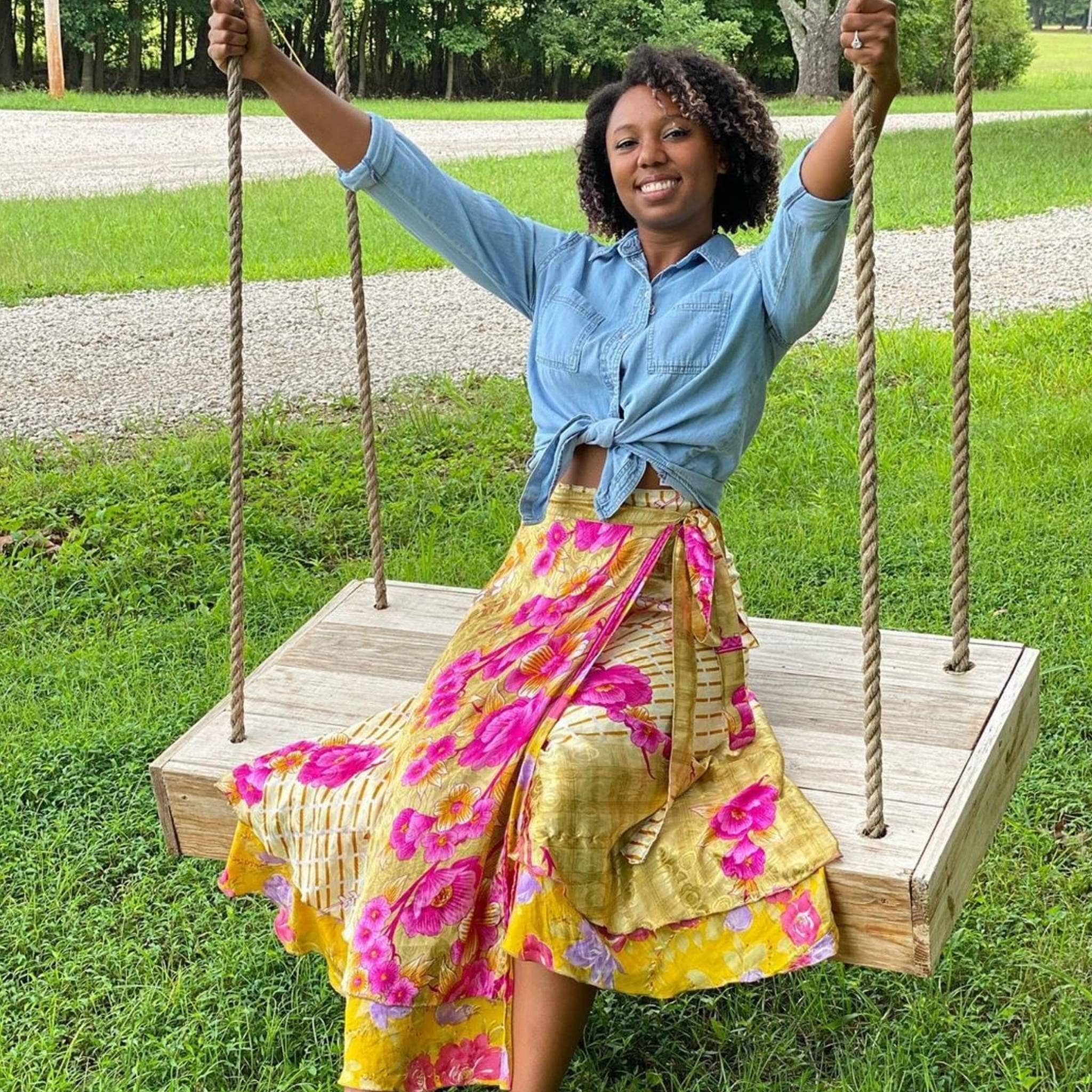 The Original Sari Wrap Skirt - Image 24