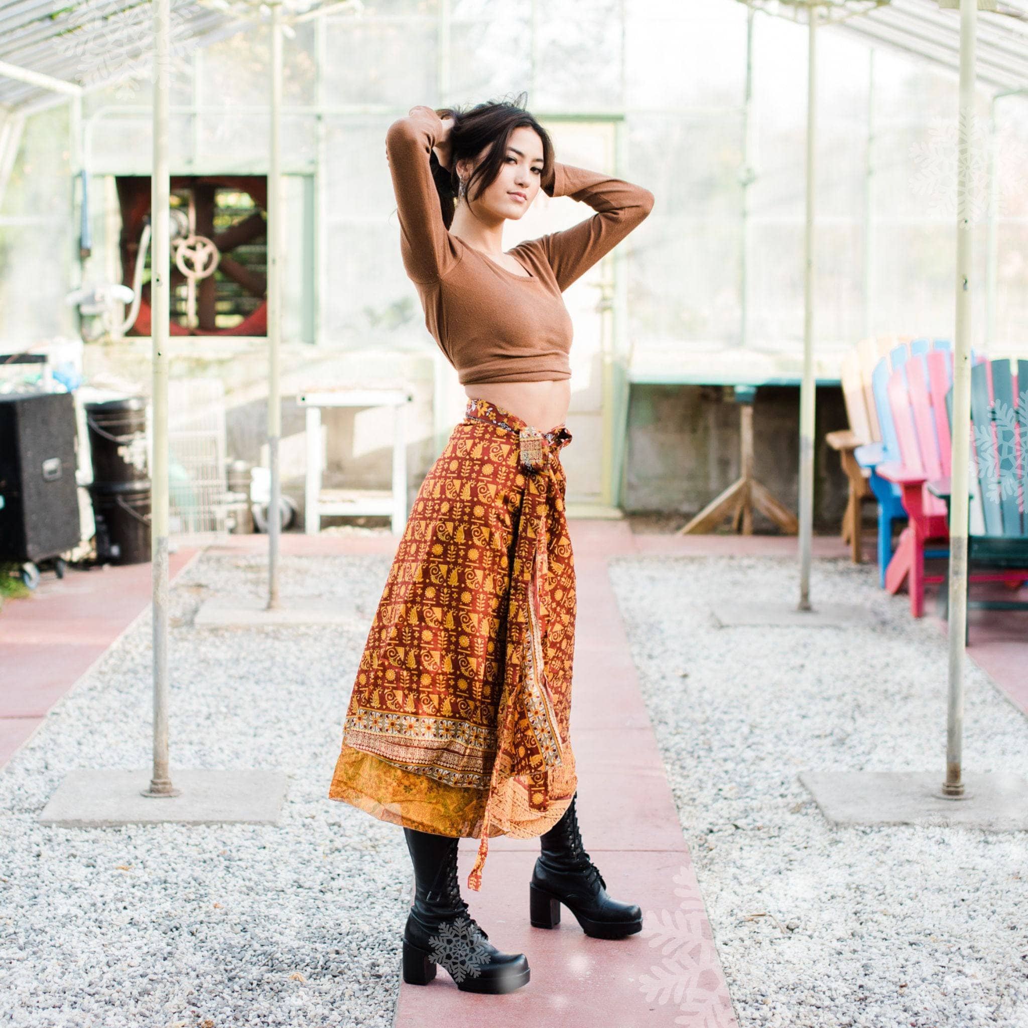 The Original Sari Wrap Skirt - Image 47