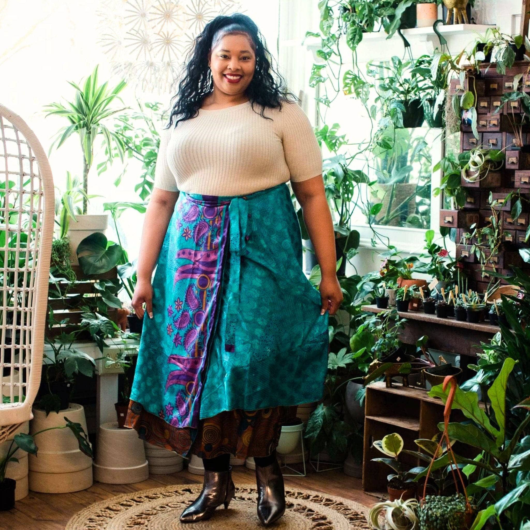 The Original Sari Wrap Skirt - Image 54