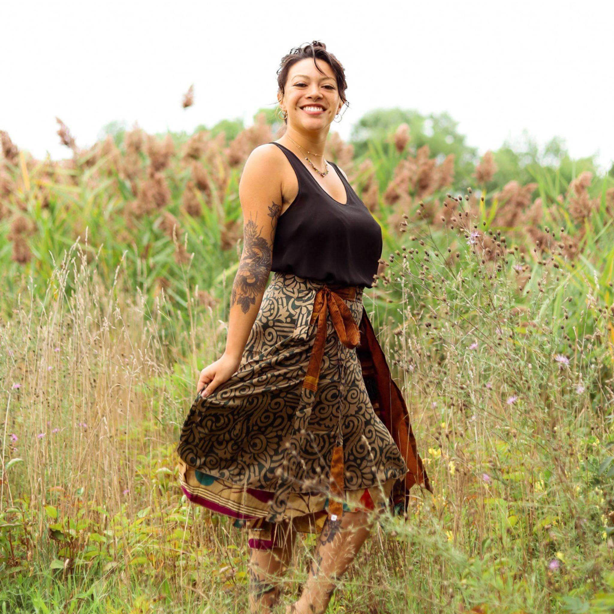 The Original Sari Wrap Skirt - Image 6