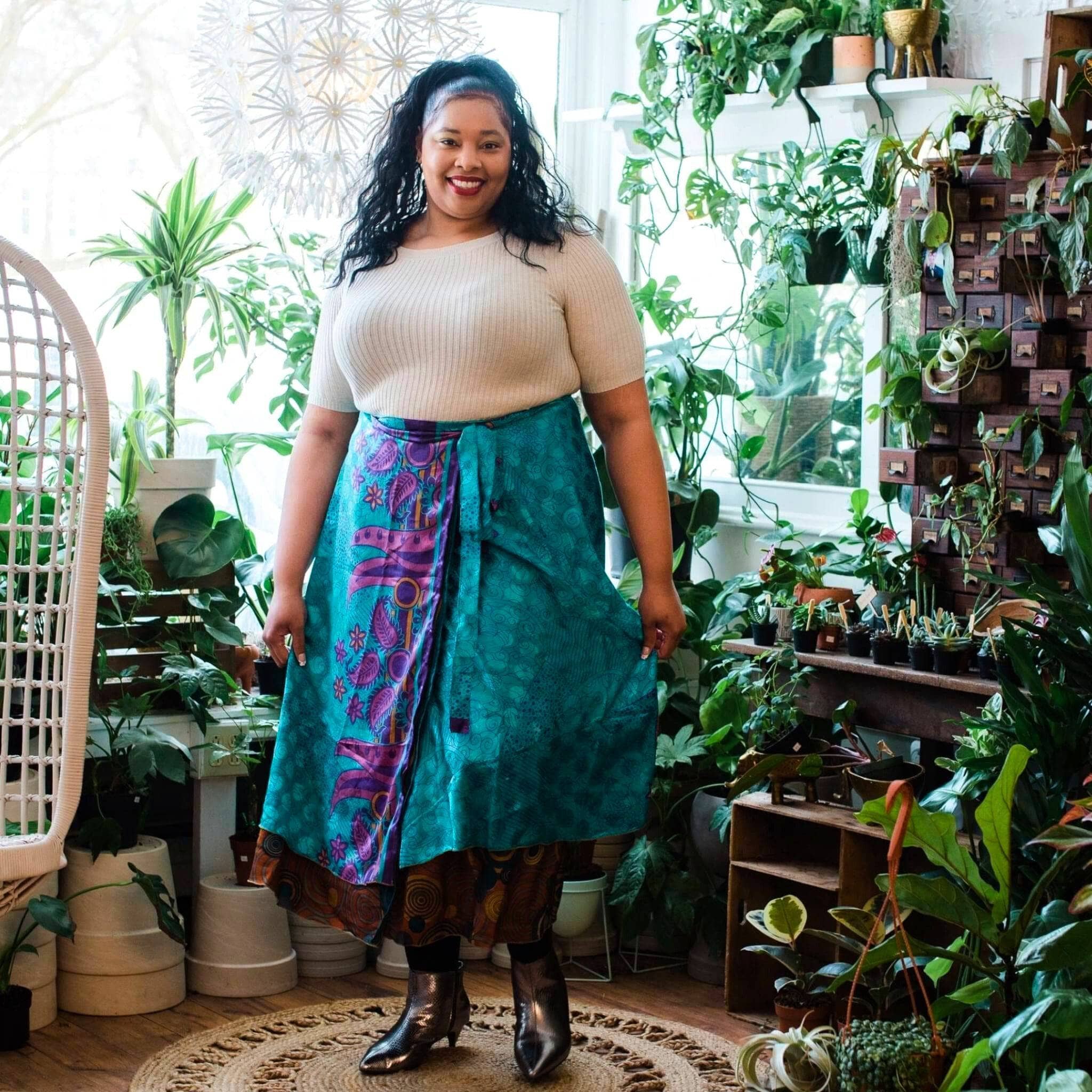 The Original Sari Wrap Skirt - Image 60