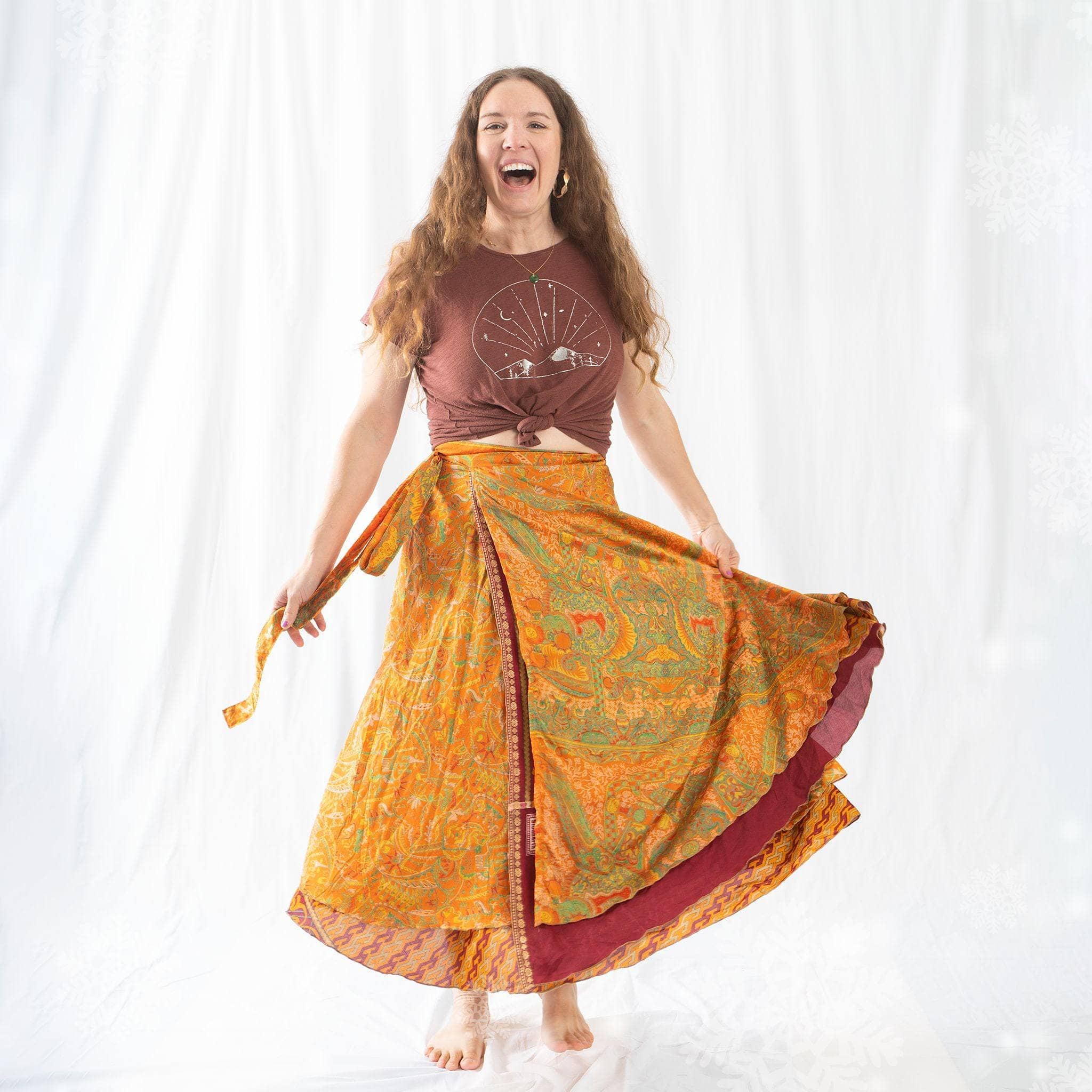 The Original Sari Wrap Skirt - Image 7