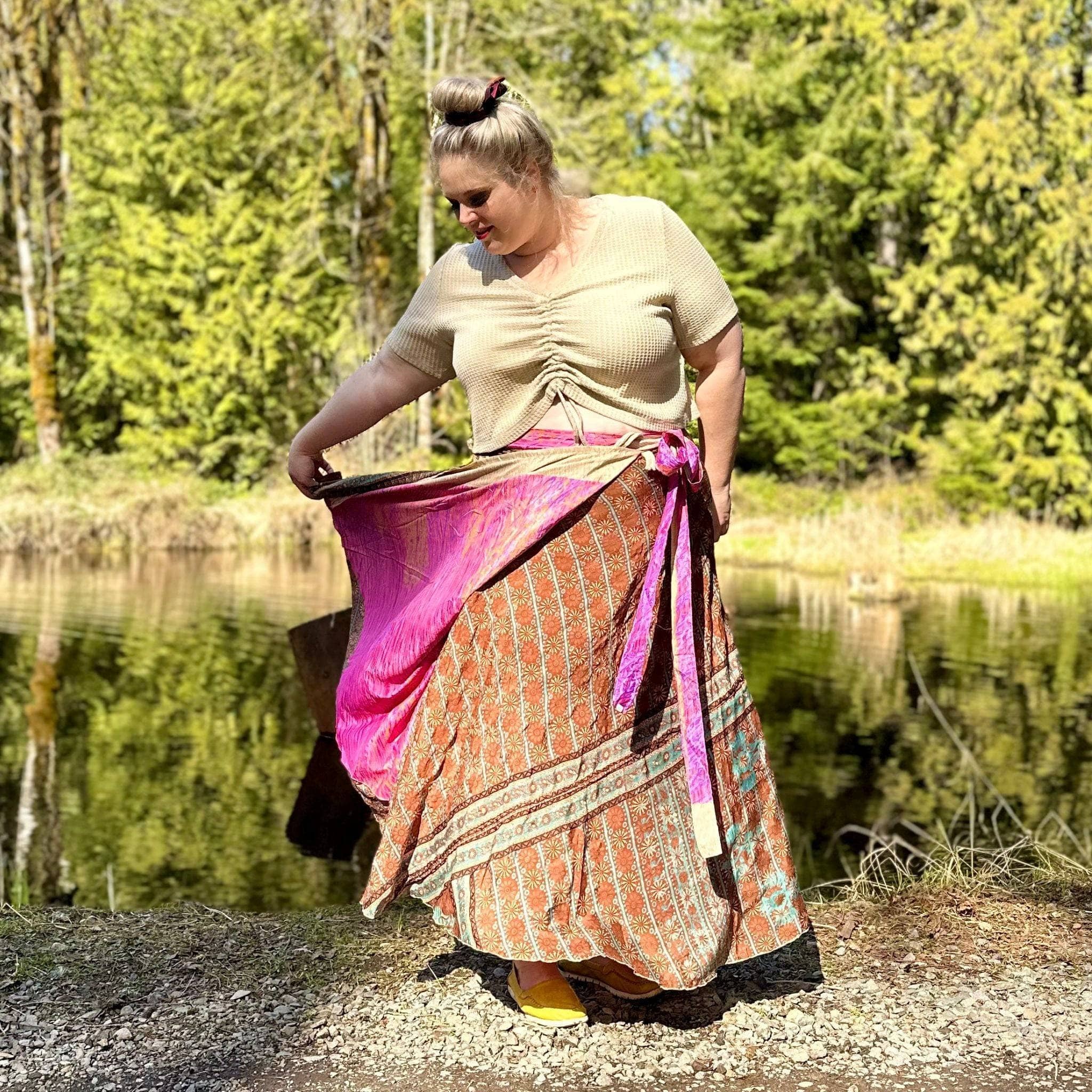 The Original Sari Wrap Skirt - Image 9
