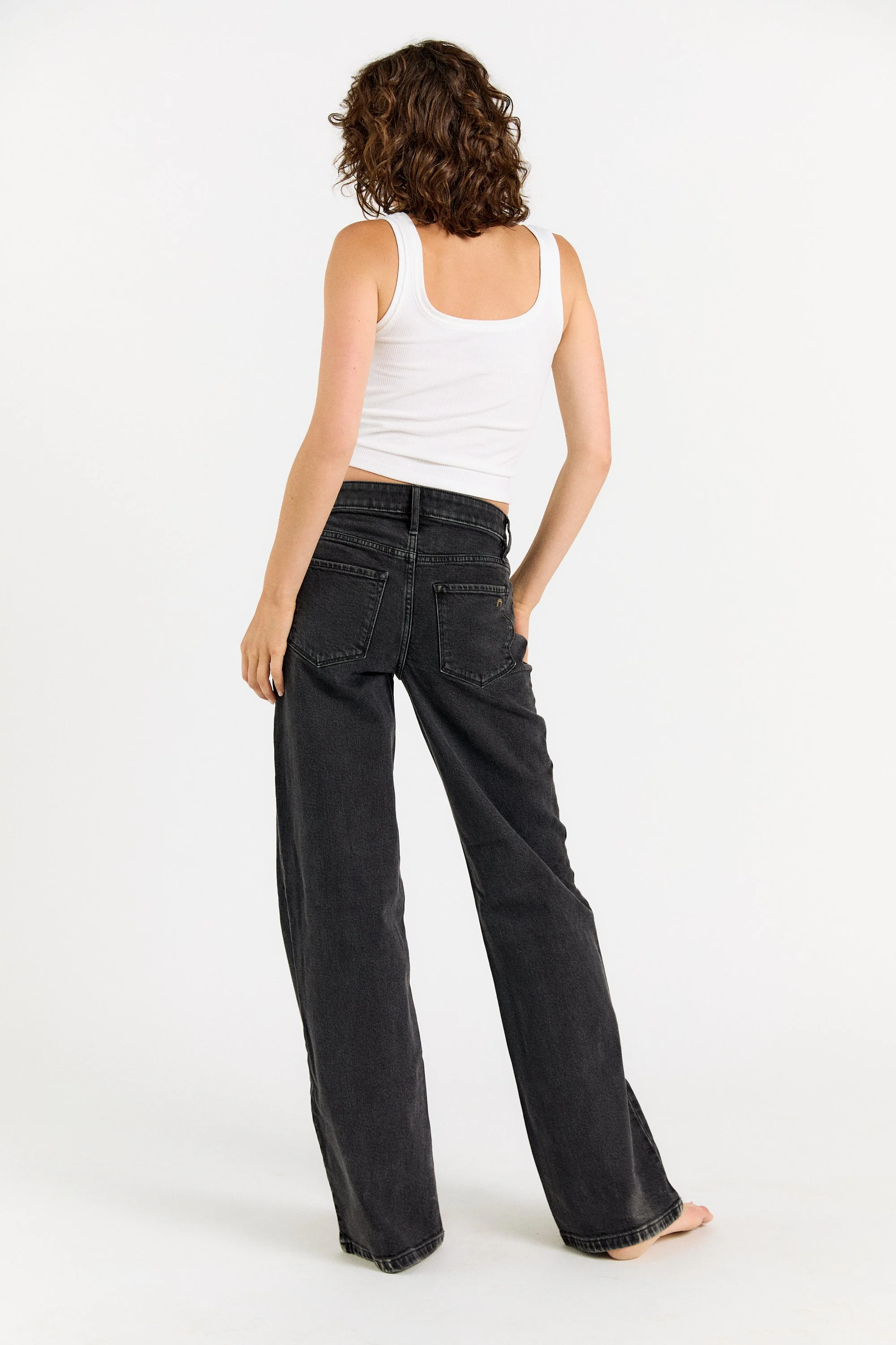The Rebel Wide Leg - Carbon - Image 6