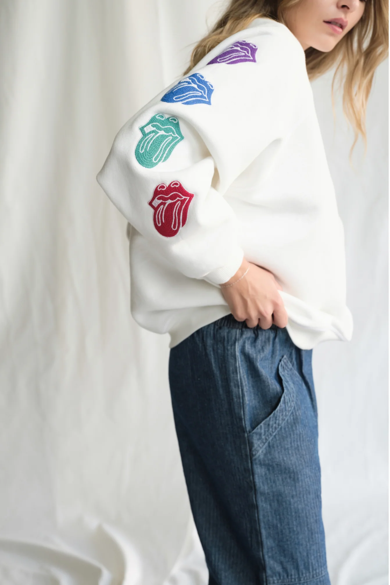The Rolling Stones She's a Rainbow Crewneck - Image 4
