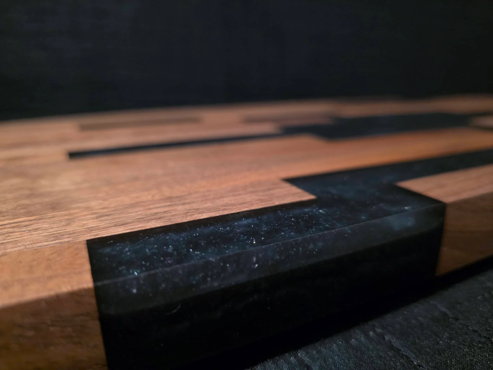 'The Space Between' Walnut & Epoxy Serving Tray - Image 8