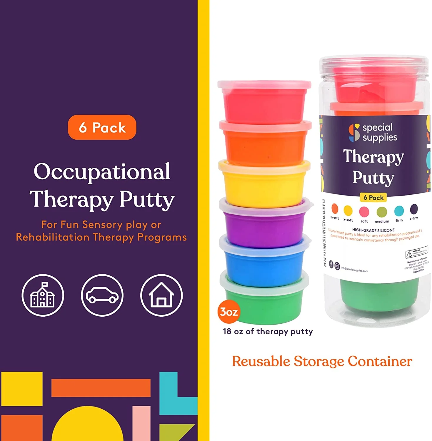 Therapy Putty (Primary Colors): 6 Pack - Image 4