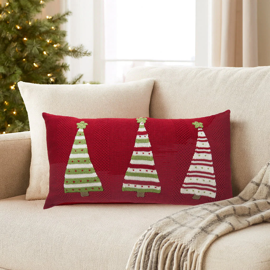 Three Striped Tree Lumbar Pillow - Image 2