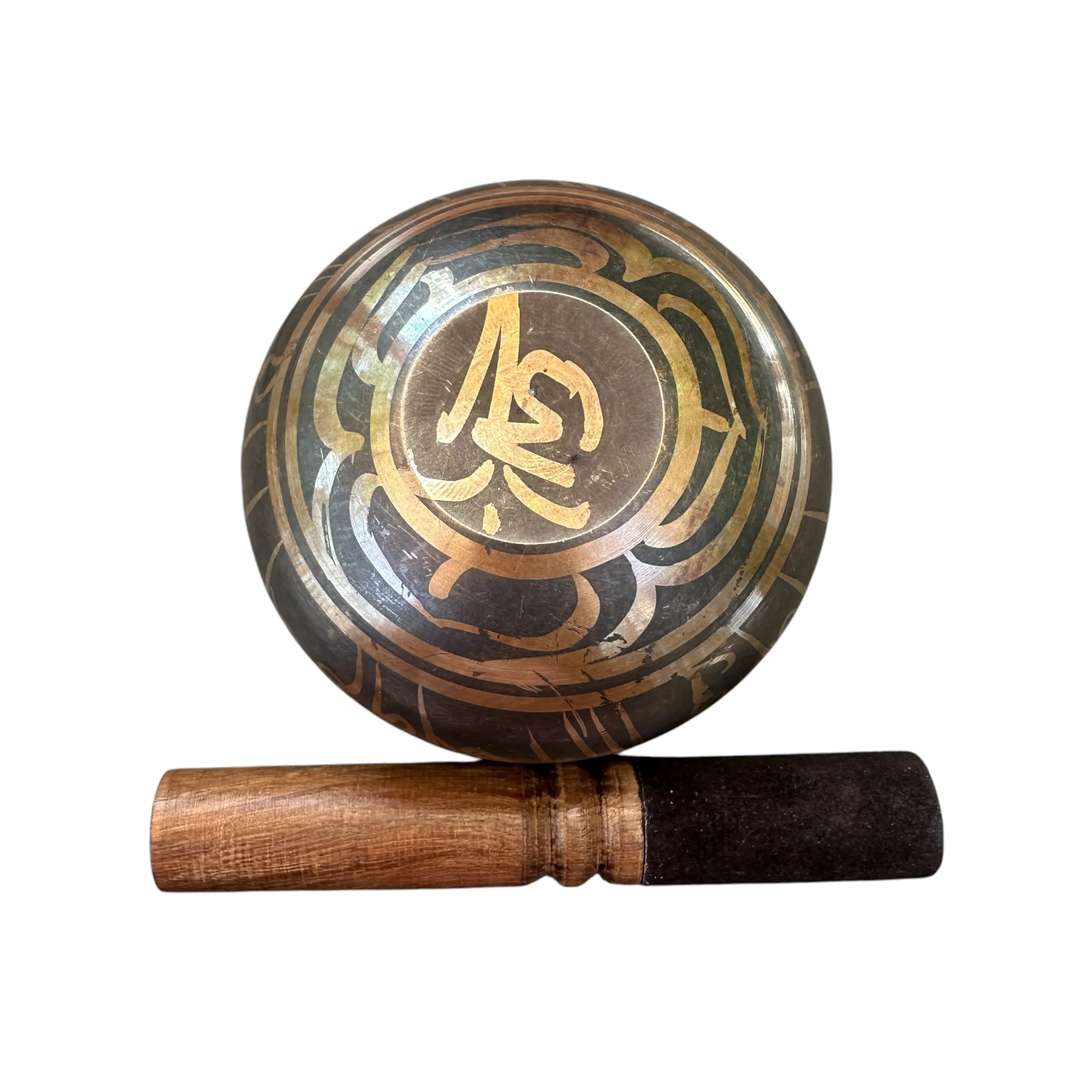 tibetan-singing-bowl-set-handcrafted-bronze-sound-bowl-with-wooden-mallet-silk-cushion-meditation-sound-healing-tool - Image 5