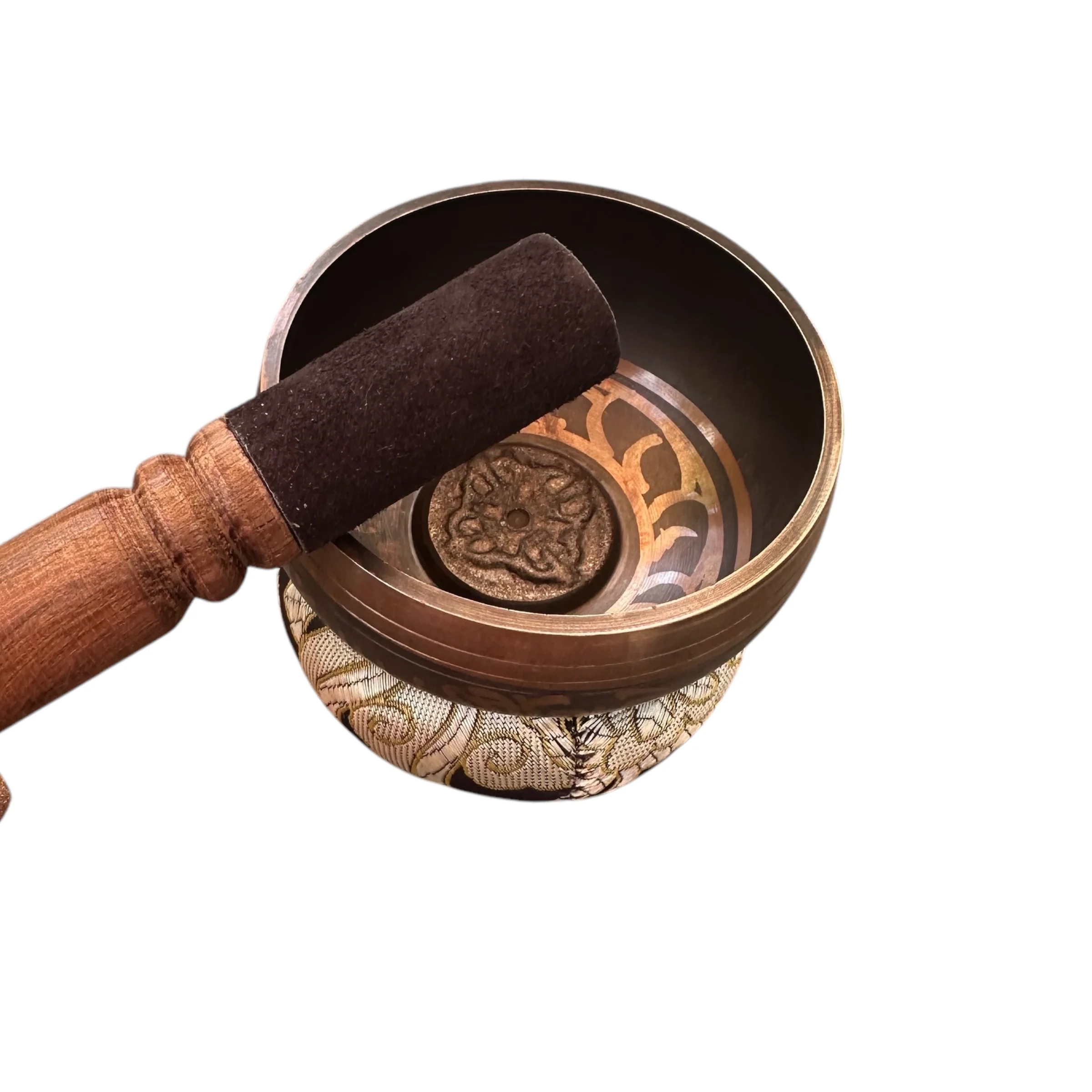 tibetan-singing-bowl-set-handcrafted-bronze-sound-bowl-with-wooden-mallet-silk-cushion-meditation-sound-healing-tool - Image 6