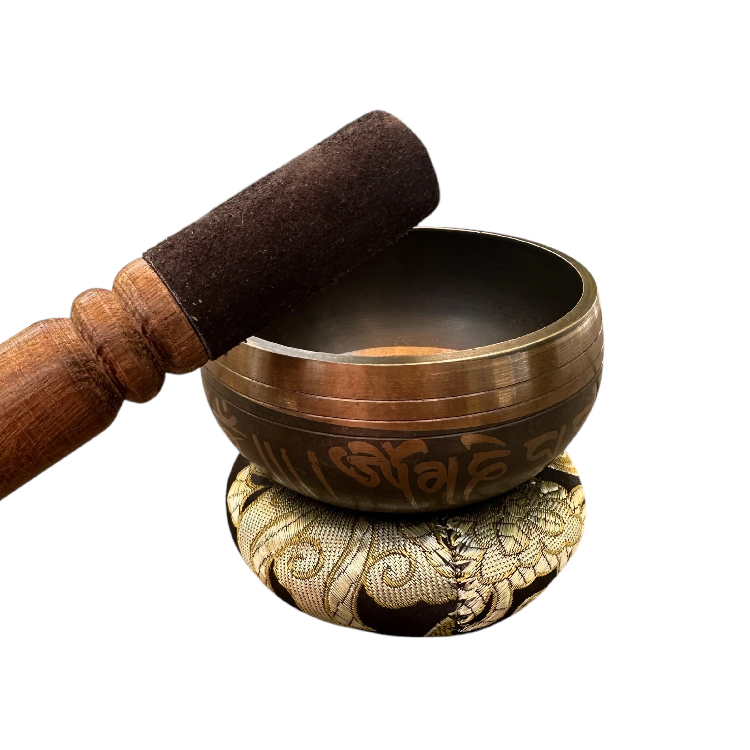 tibetan-singing-bowl-set-handcrafted-bronze-sound-bowl-with-wooden-mallet-silk-cushion-meditation-sound-healing-tool - Image 7