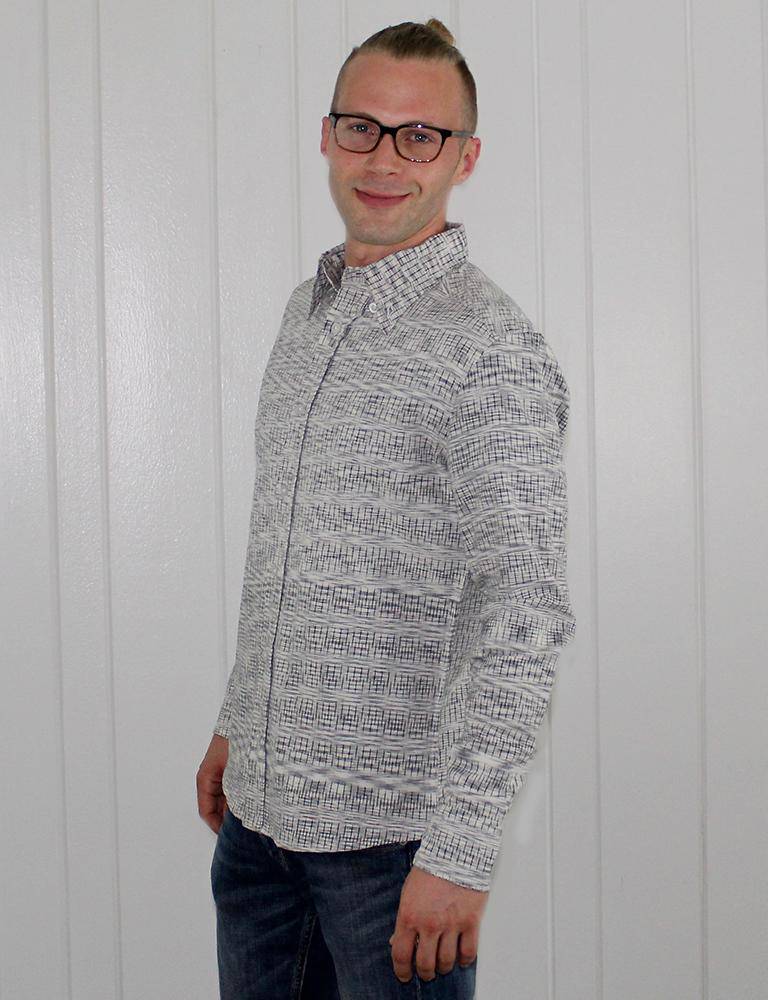 Timeless Grey Men's Button Down Shirt - Image 3