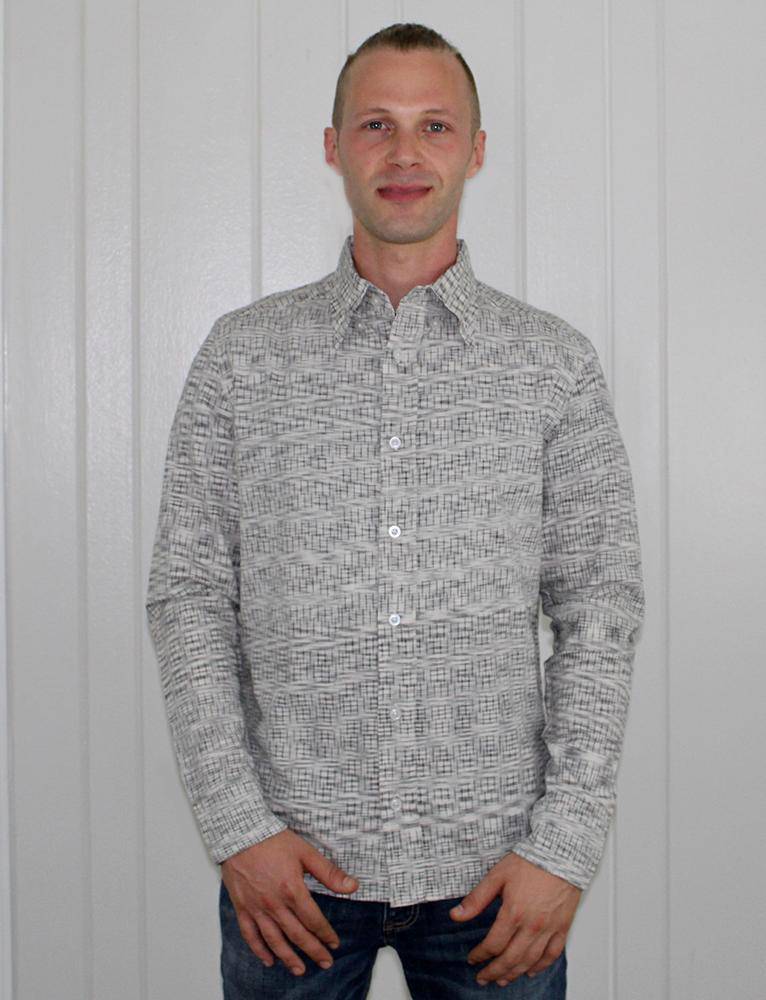 Timeless Grey Men's Button Down Shirt - Image 4