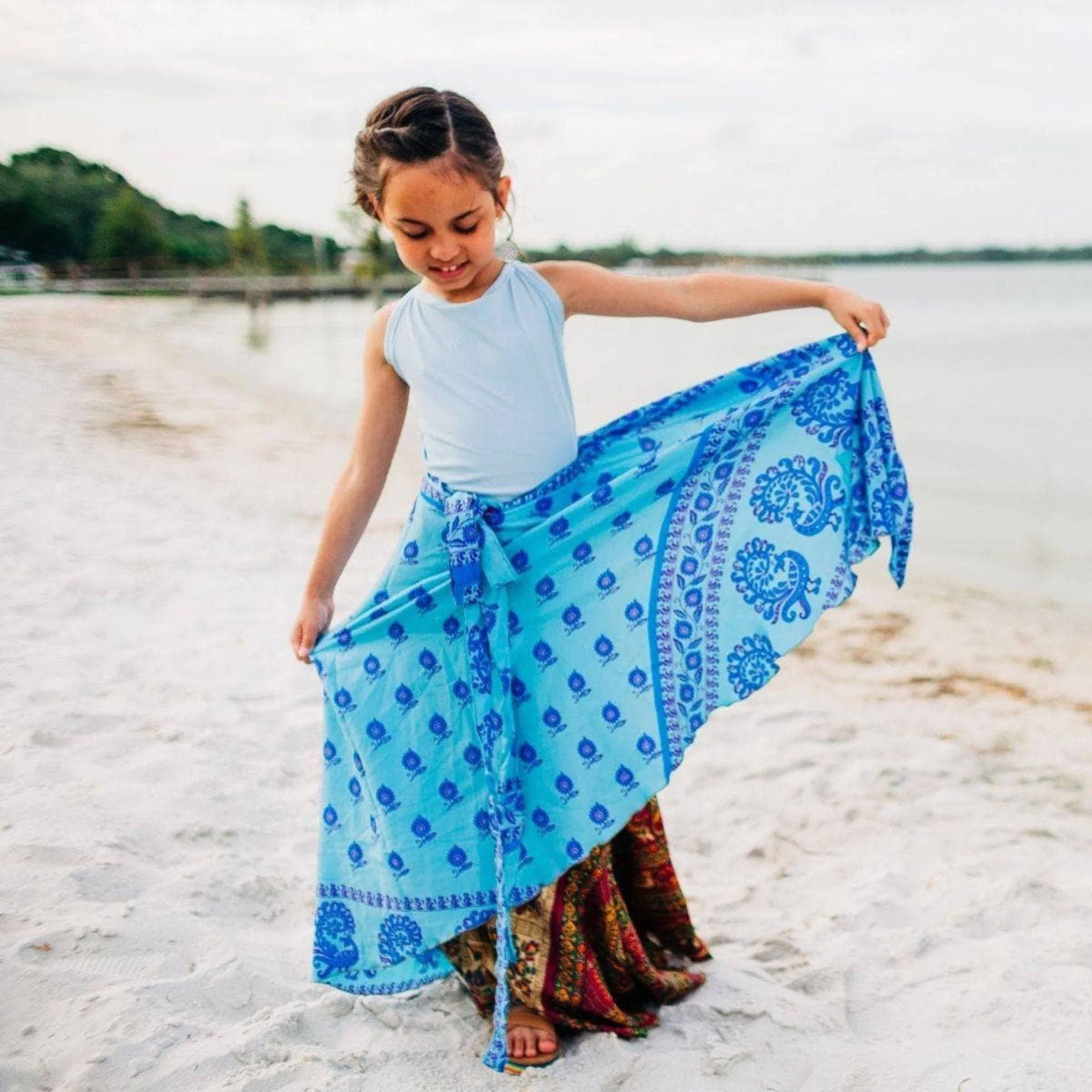 Kids Skirt – Recycled Sari Magic - Image 3
